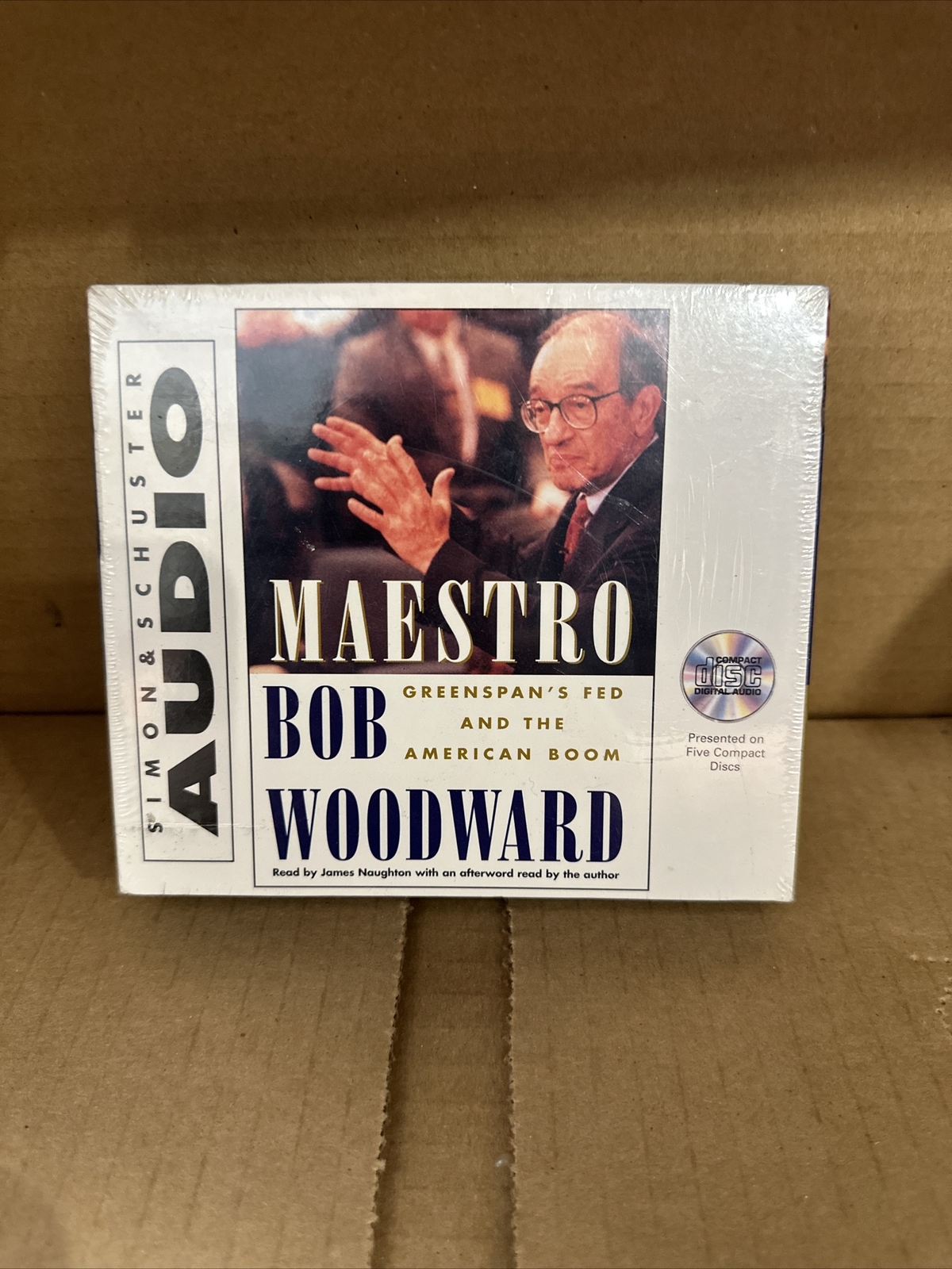 Maestro Greenspan’s Fed And The American Boom Bob Woodward Audiobook Brand New