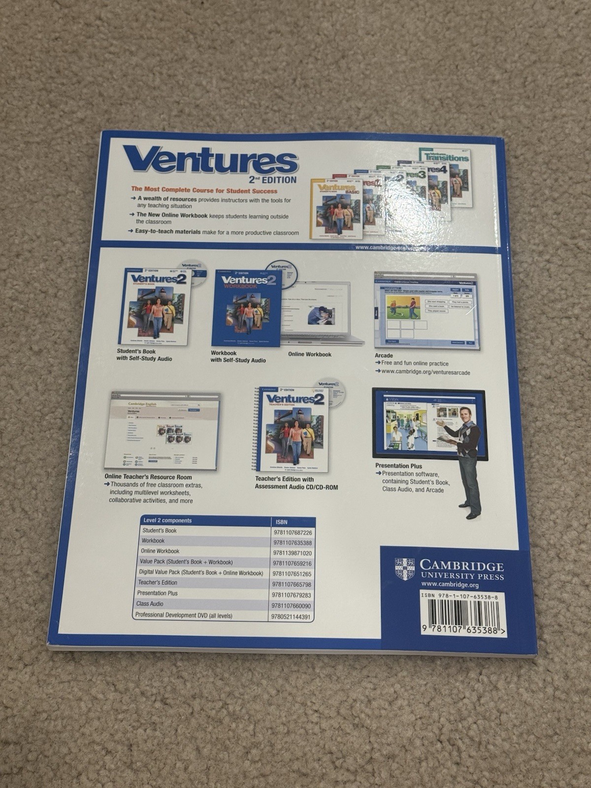 Ventures, Level 2 by Gretchen Bitterlin (2013, Compact Disc / Trade Paperback)