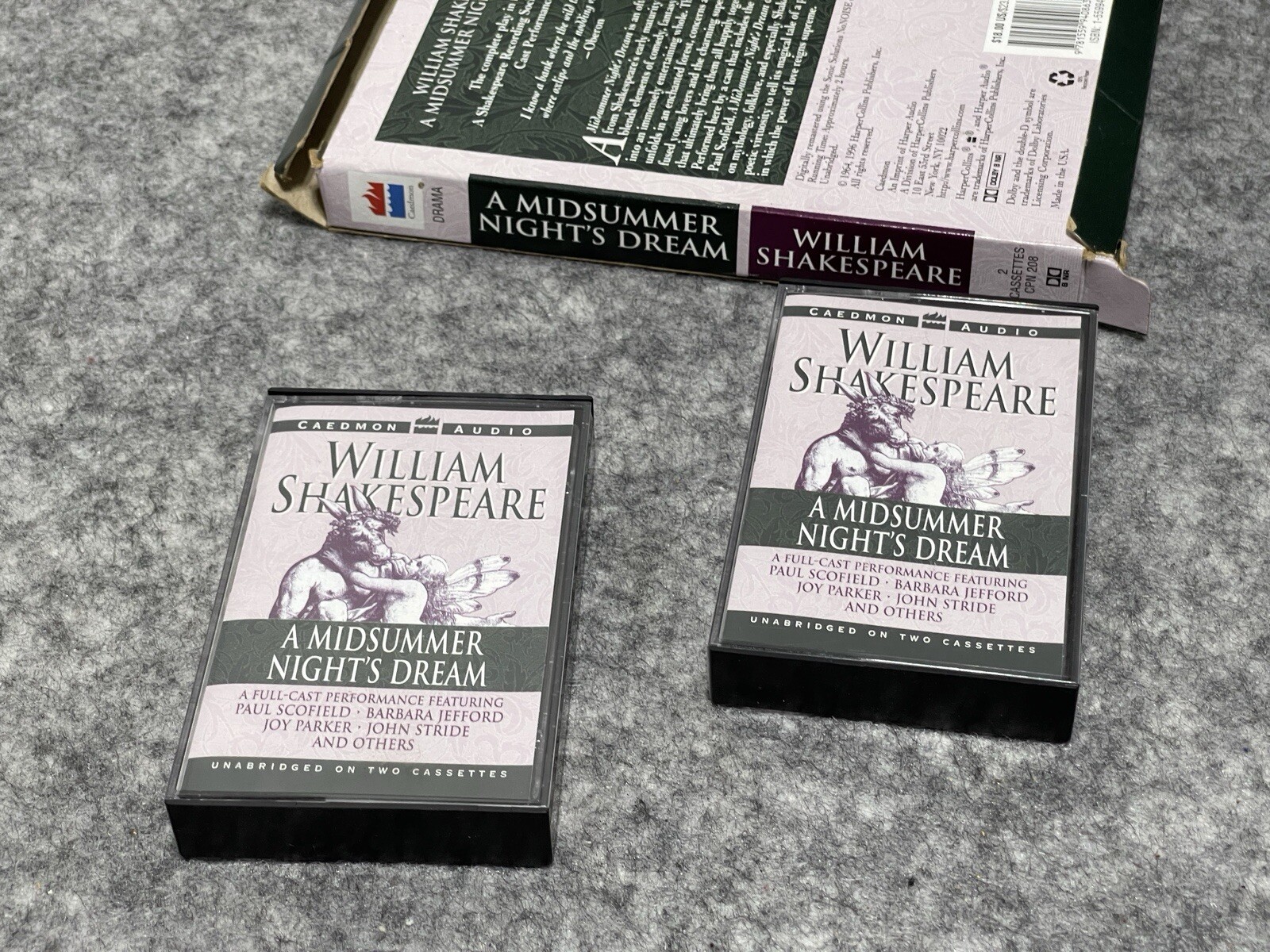 A Midsummer Night’s Dream by William Shakespeare Unabridged On 2 Cassettes