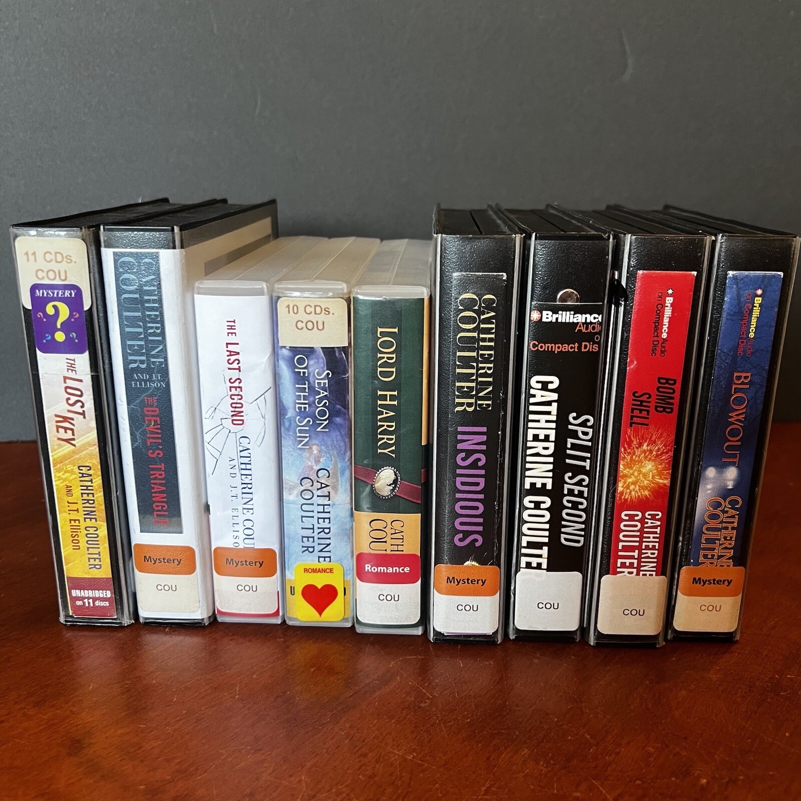 Lot: 9 Catherine Coulter Audio Book CD Insidious Brit in FBI Thriller Lord Harry