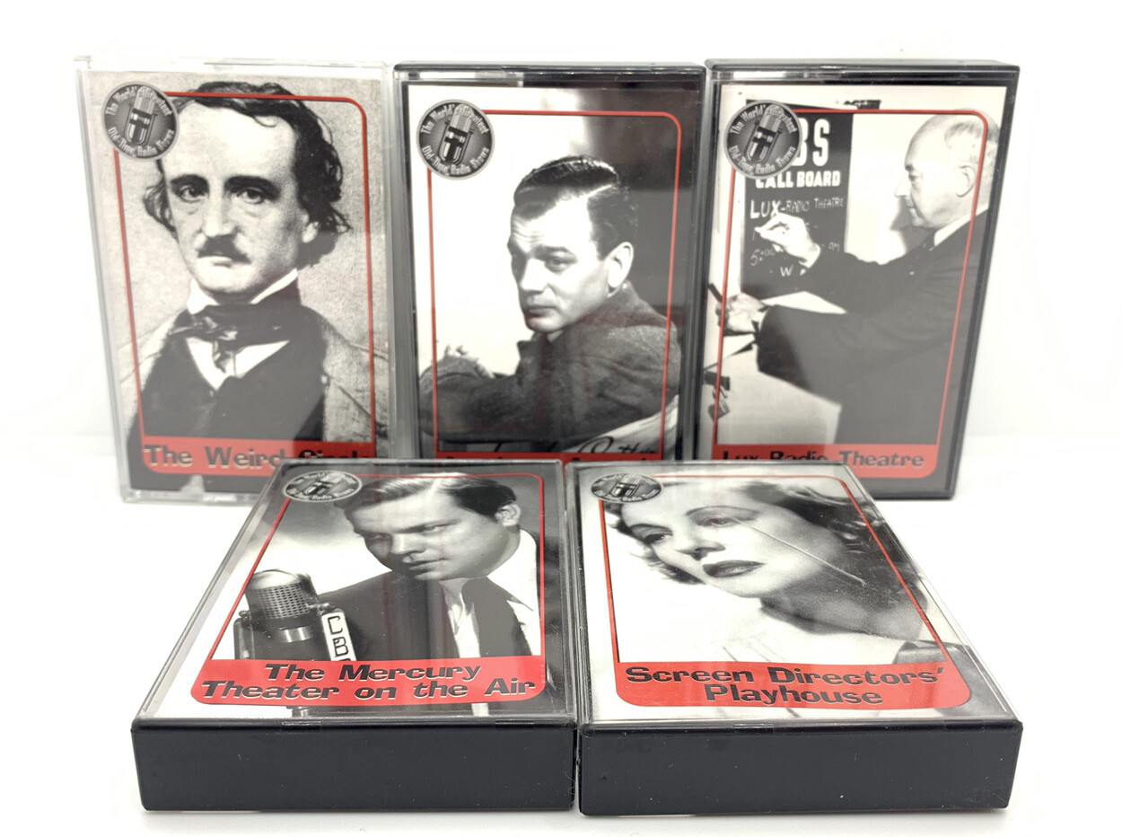 The World’s Greatest Old Time Radio Shows lot of 5 CASSETTES Live Theatre Genre