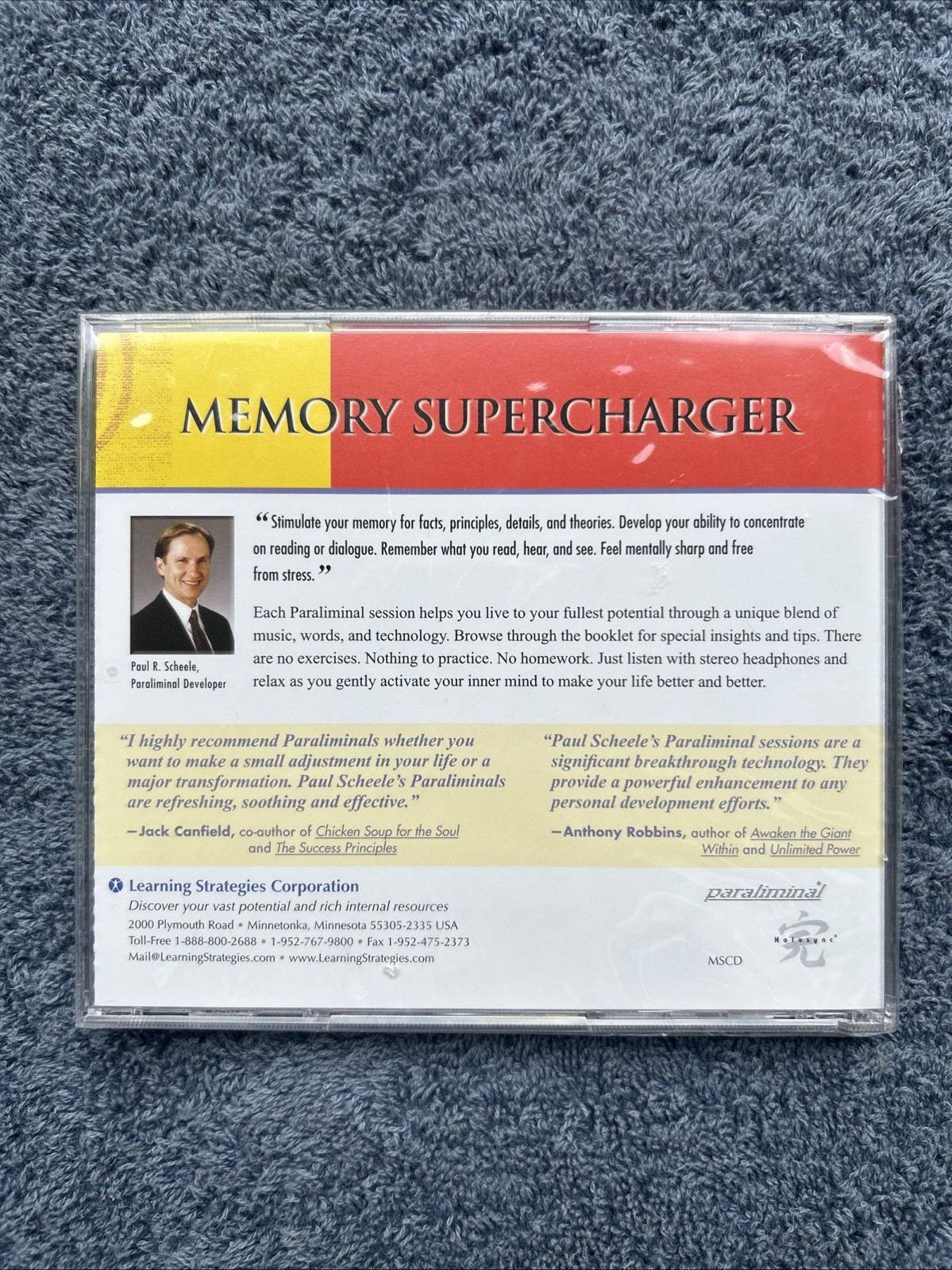 Paul R. Scheele Paraliminal Self-Help Audio Cd Lot Of 4 New
