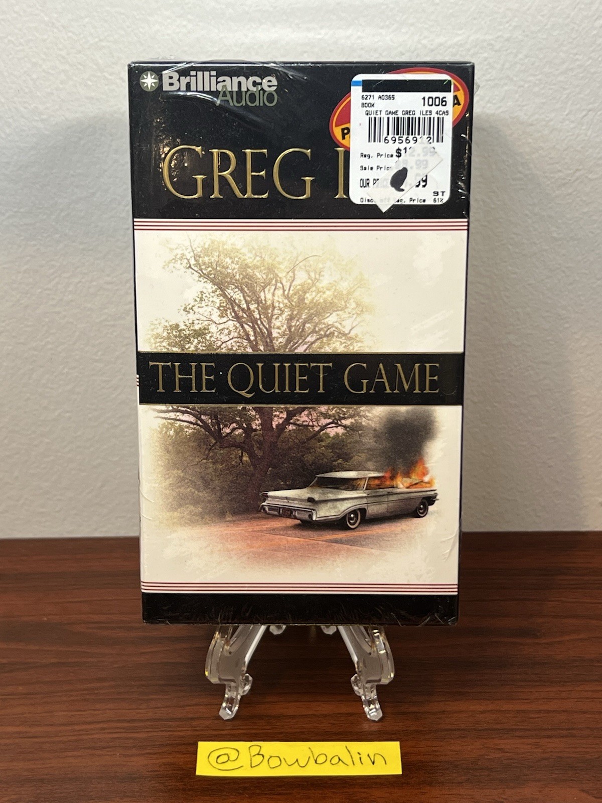 The Quiet Game by Greg Iles (Brilliance Audiobook Cassette Tape Set, 1999) New !