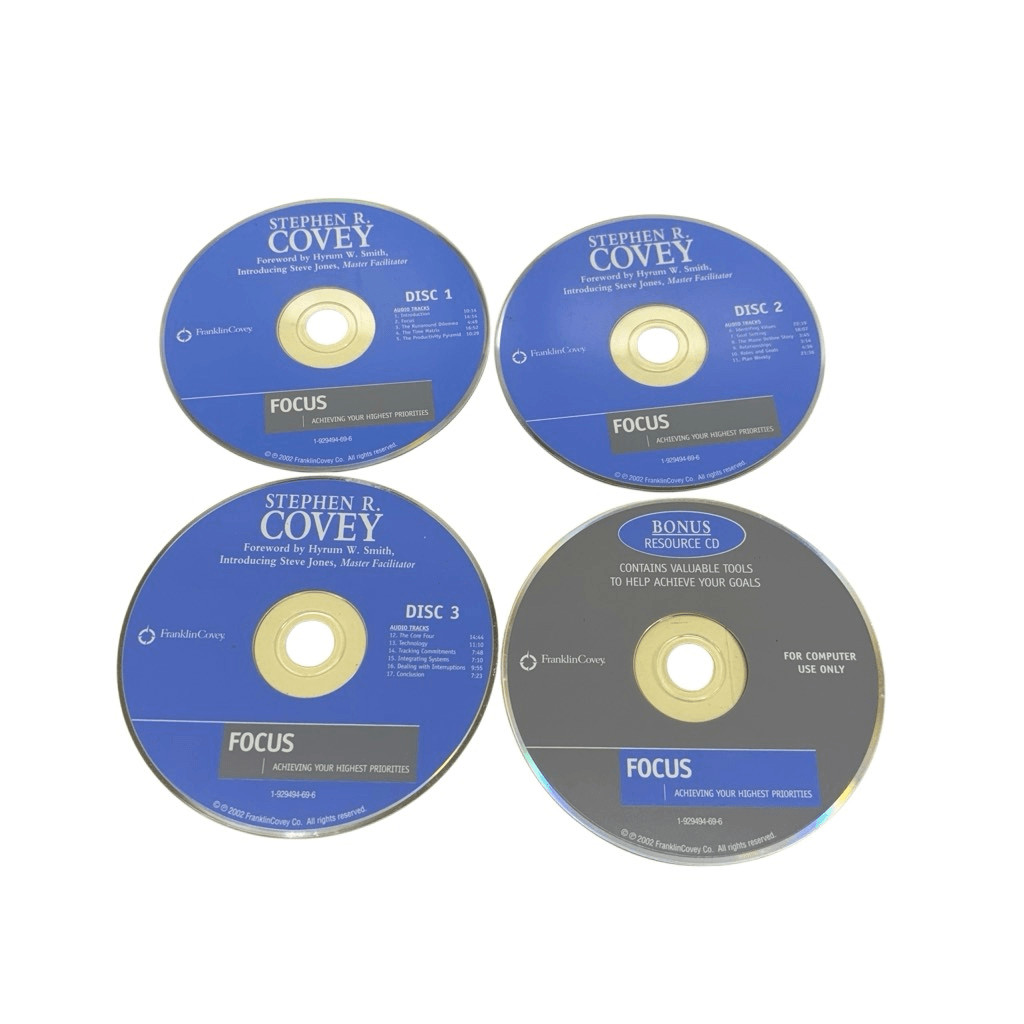 Stephen R. Covey — Focus: Achieving Your Highest Priorities (Complete 4-CD Set)