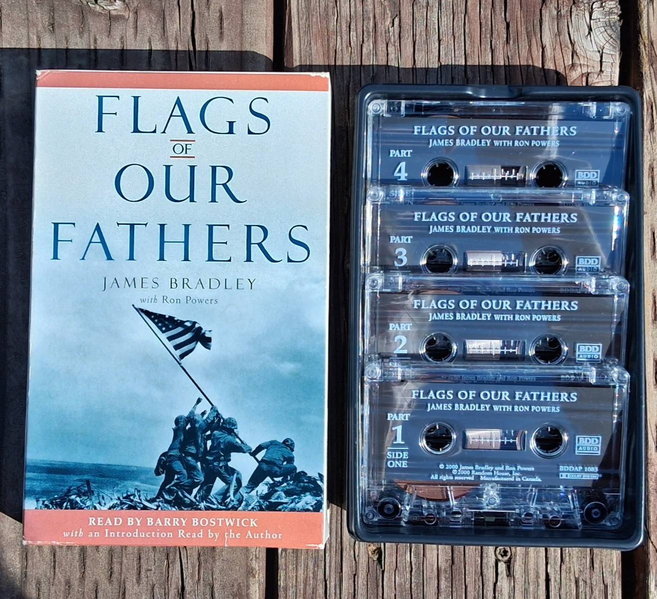 Flags Of Our Fathers Audiobook Cassettes James Bradley Barry Bostwick WWII, VGC