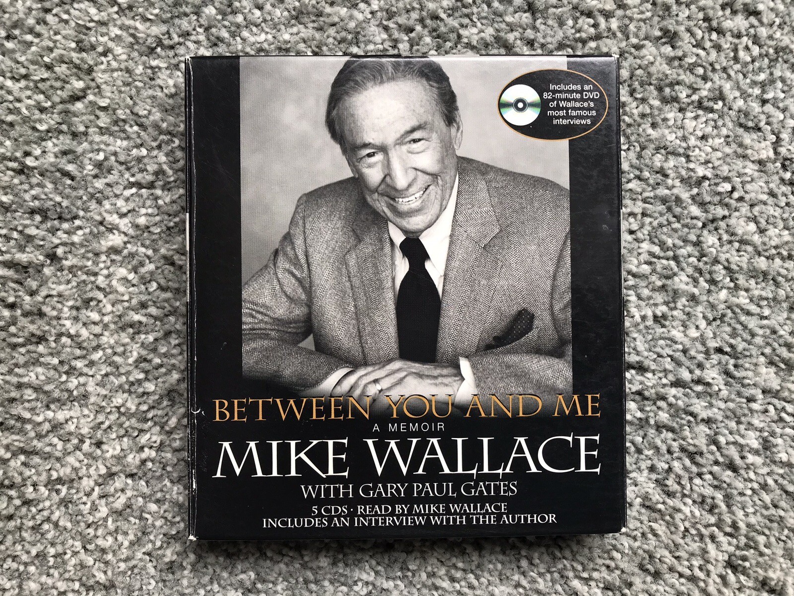 Mike Wallace Between You and Me A Memoir Audiobook 5 CDs & 1 Dvd Interviews VG