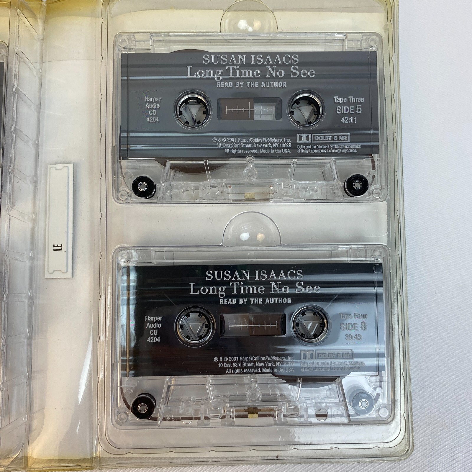 Long Time No See By Susan Isaacs — 4 Cassette Tapes — Harper Audio — Working!