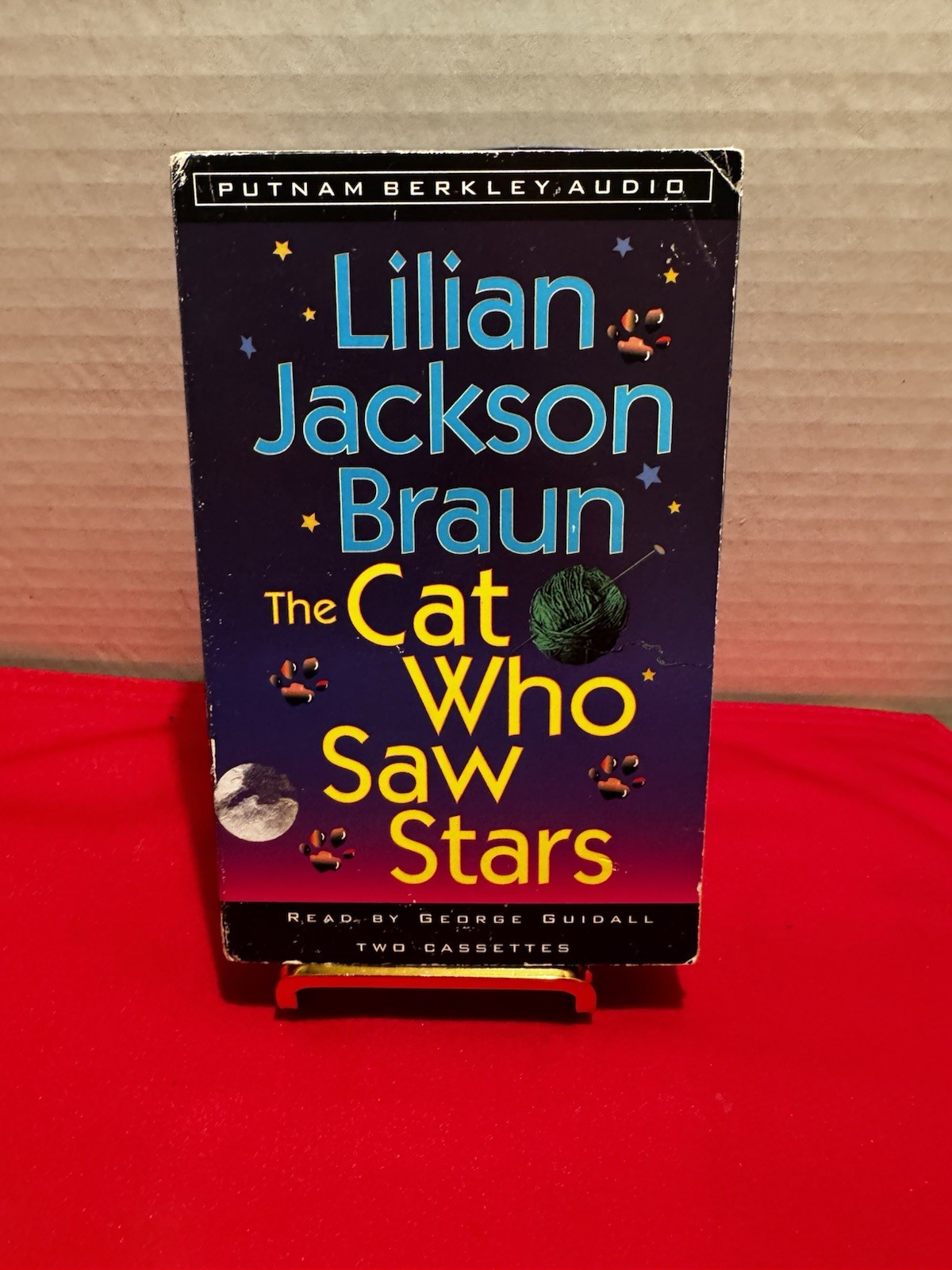 Lilian Jackson Braun Cat Who Saw Stars 2 Cassette Audiobook George Guidall 1998