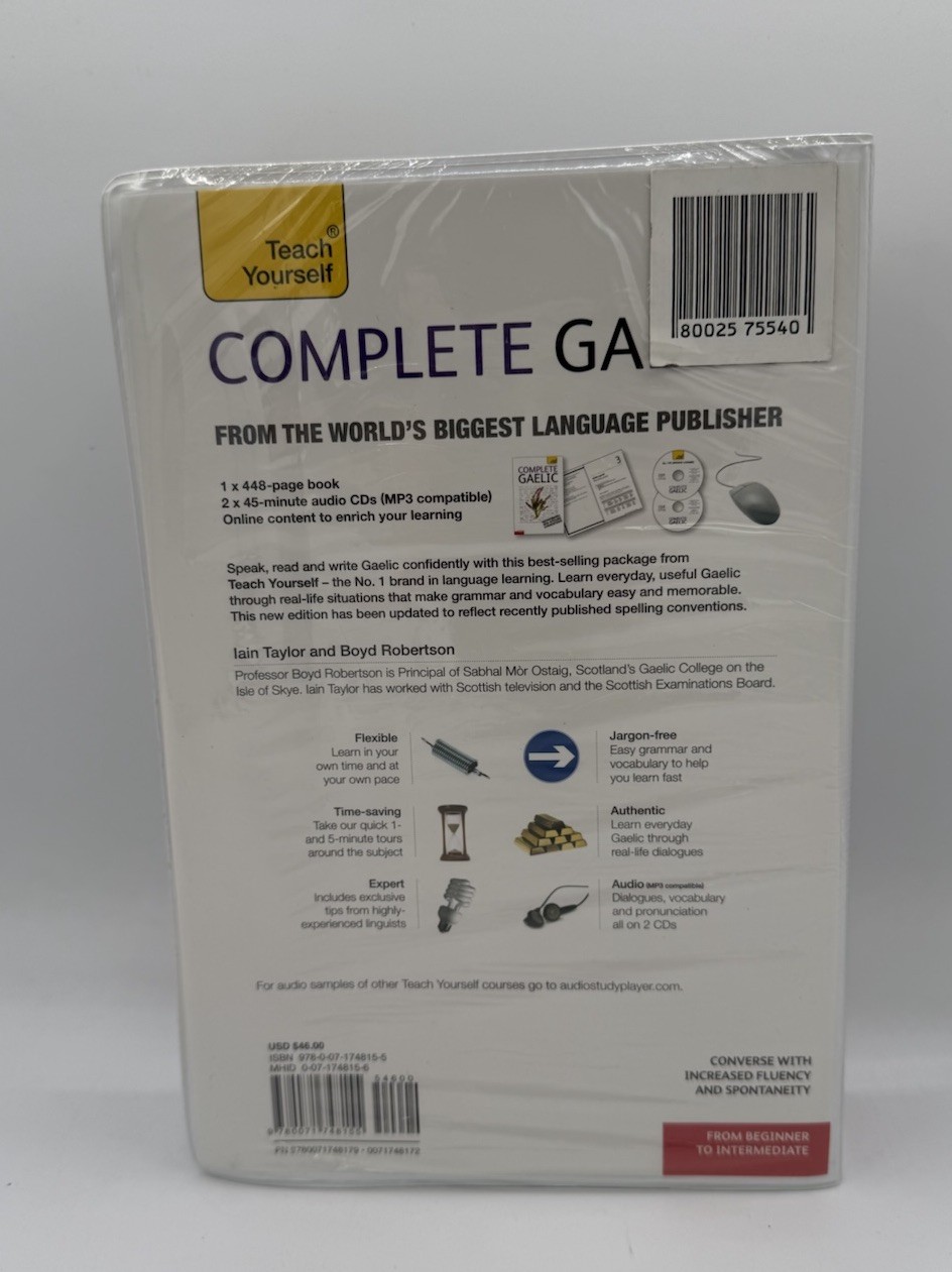 Teach Yourself 2011 Complete Gaelic Irish 2 CDs MP3 Compatible 1 Book Sealed NEW