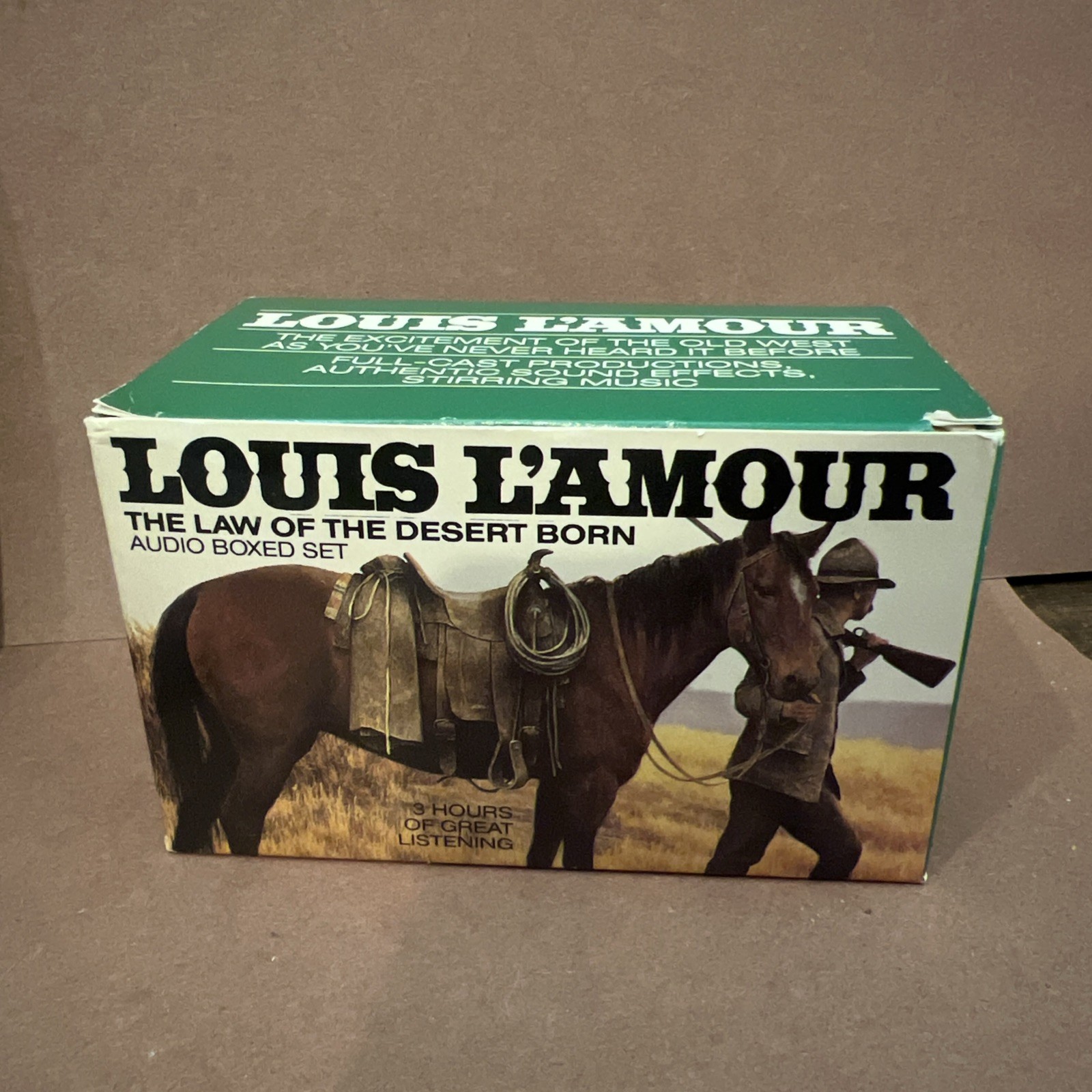 Law of the Desert Born by Louis L’Amour (1992, Audio Cassette / Audio Cassette)