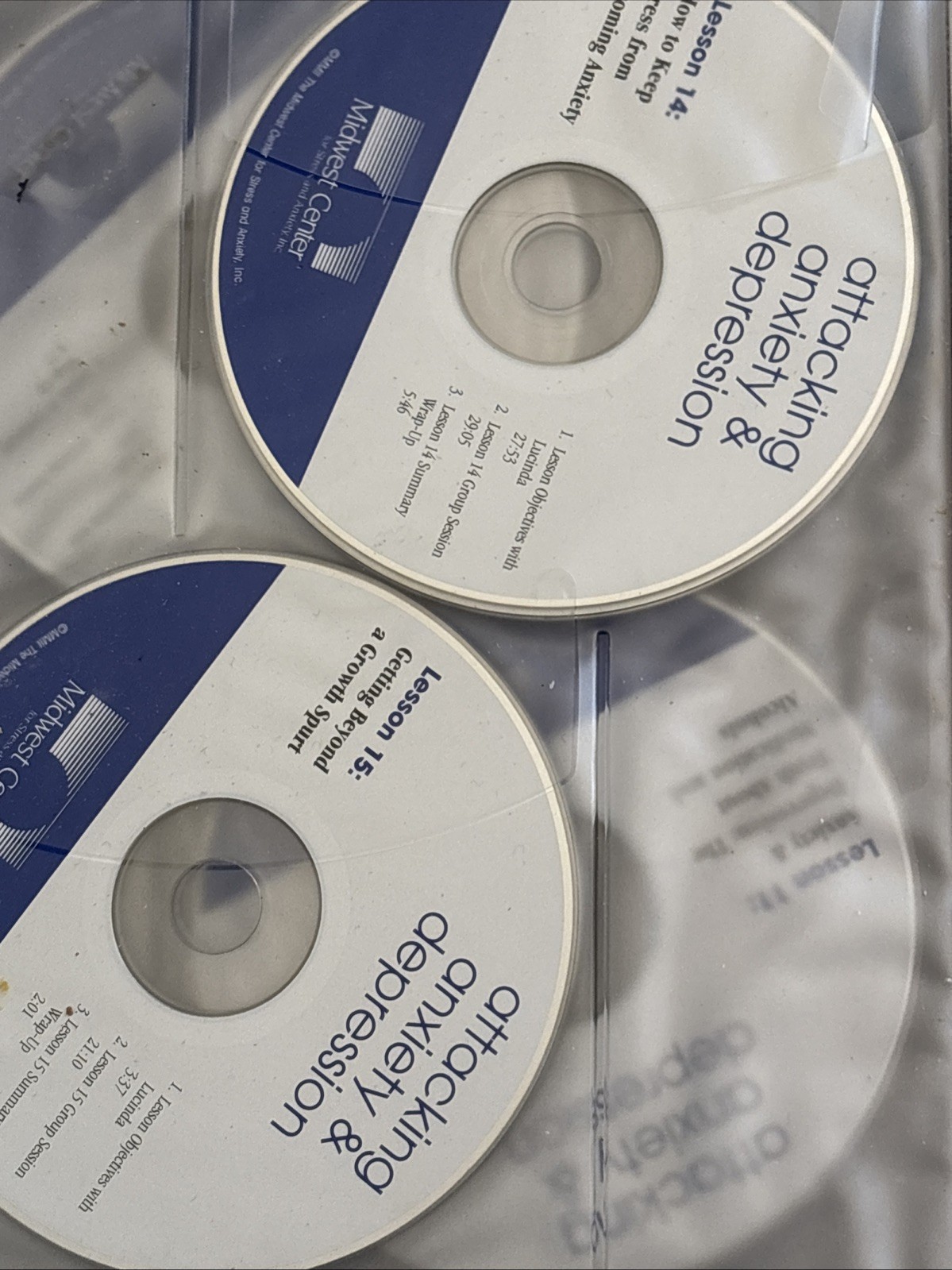 Attacking Anxiety and Depression Midwest Center Book & 16 Session CD Set