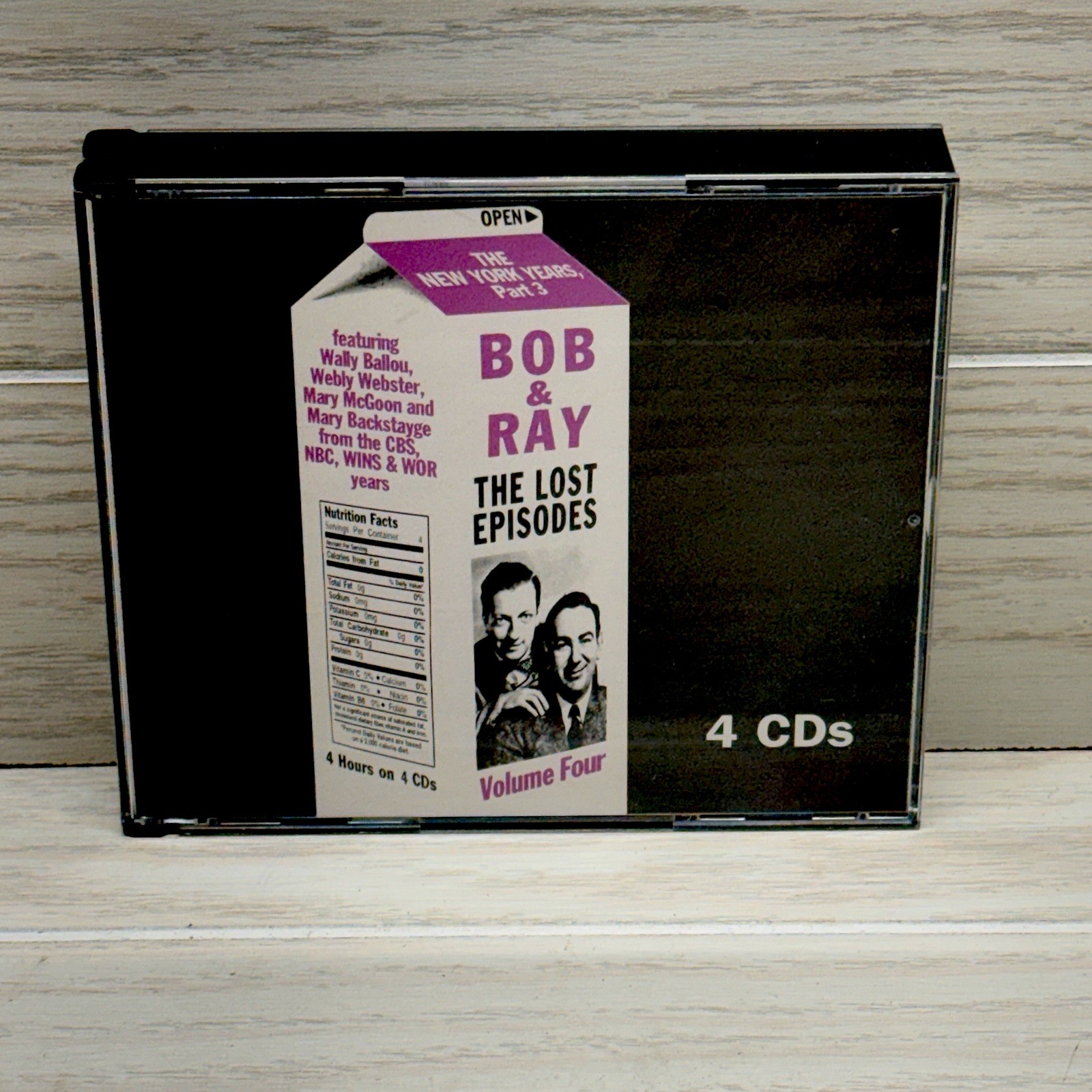 Bob & Ray Lost Episodes Vol Four New York Years Pt 3 (CD 4-disc set, 2002) RARE