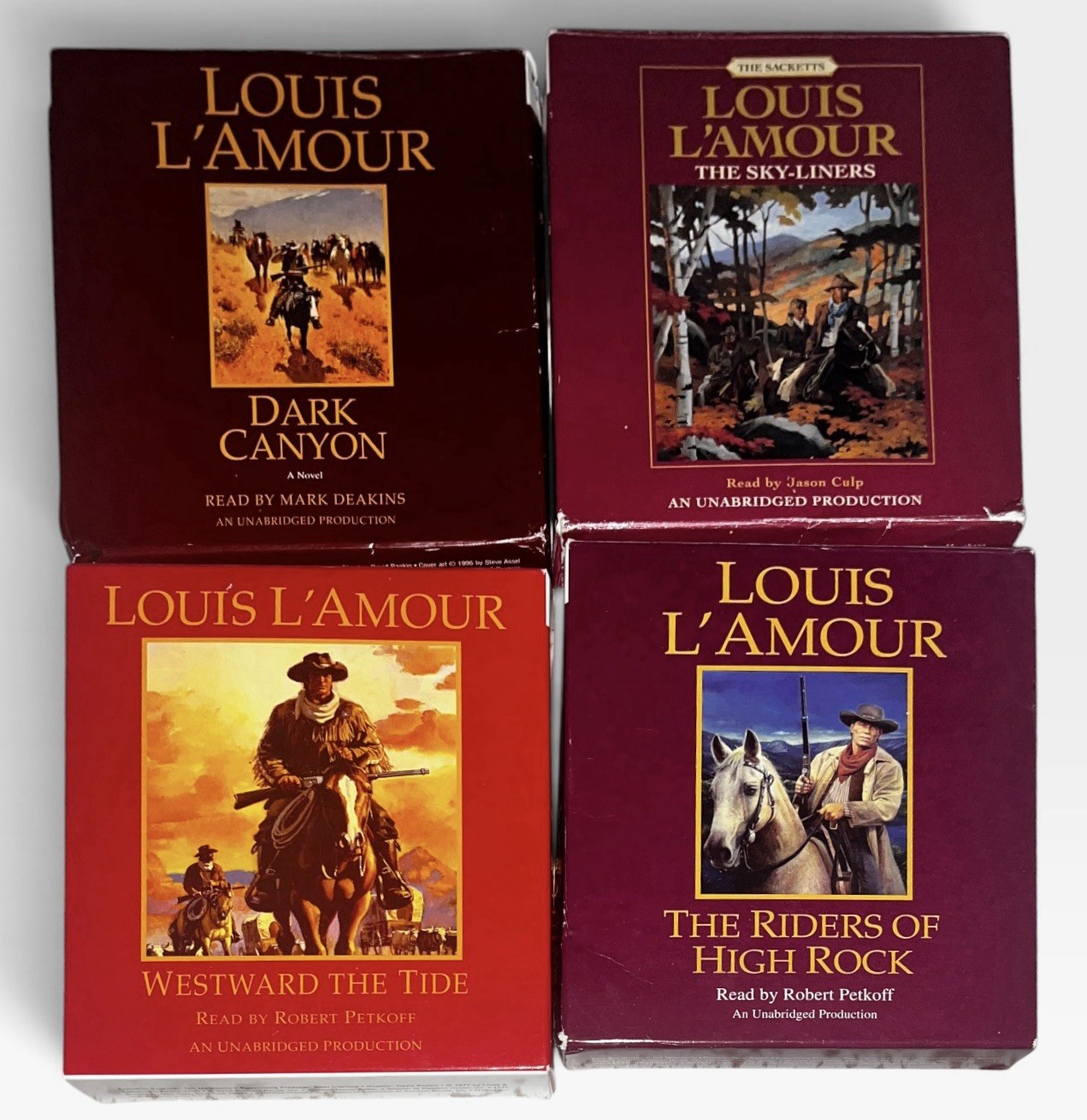 Set of 4 Louis L’Amour Audio Books CD Make Offer!!!