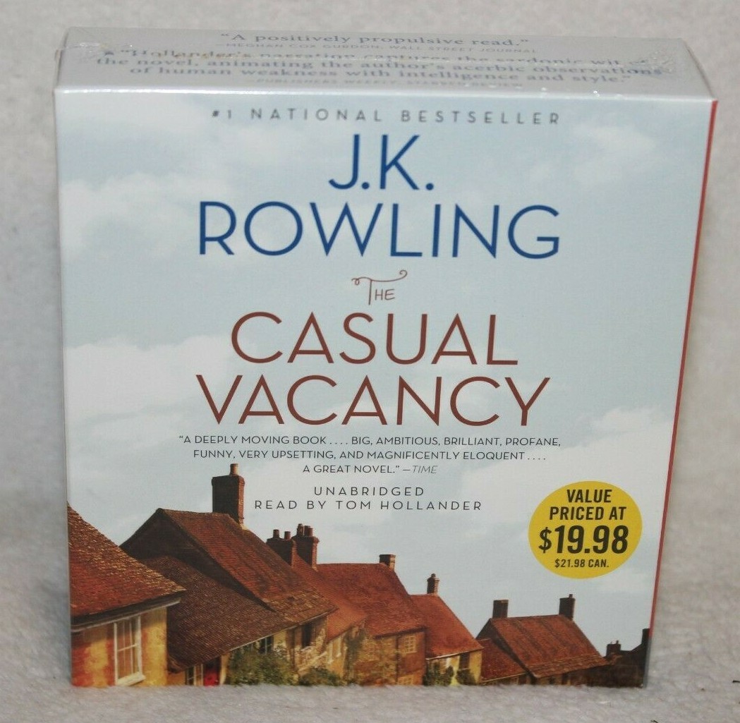 The Casual Vacancy By J K Rowling 3 CD Unabridged Audiobook — SEALED