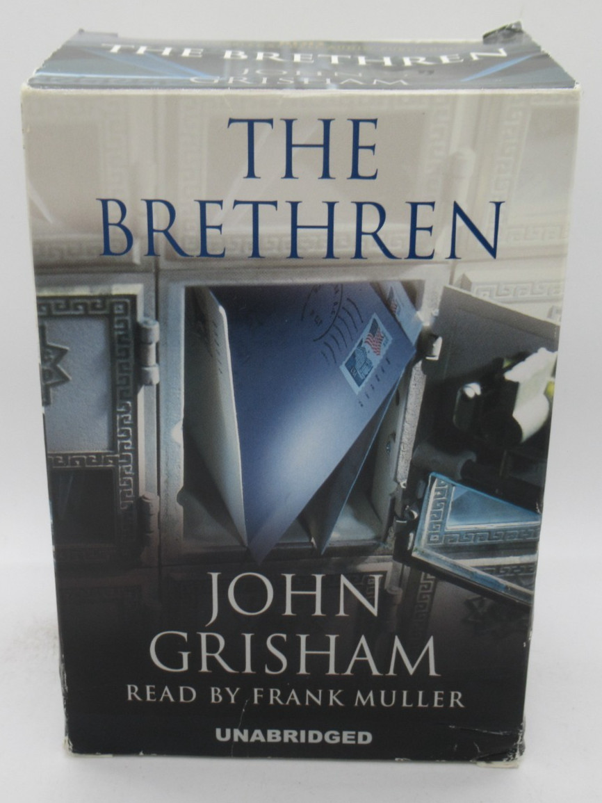 THE BRETHREN 7-CASSETTE TAPE AUDIOBOOK BY JOHN GRISHAM, READ BY FRANK MULLER