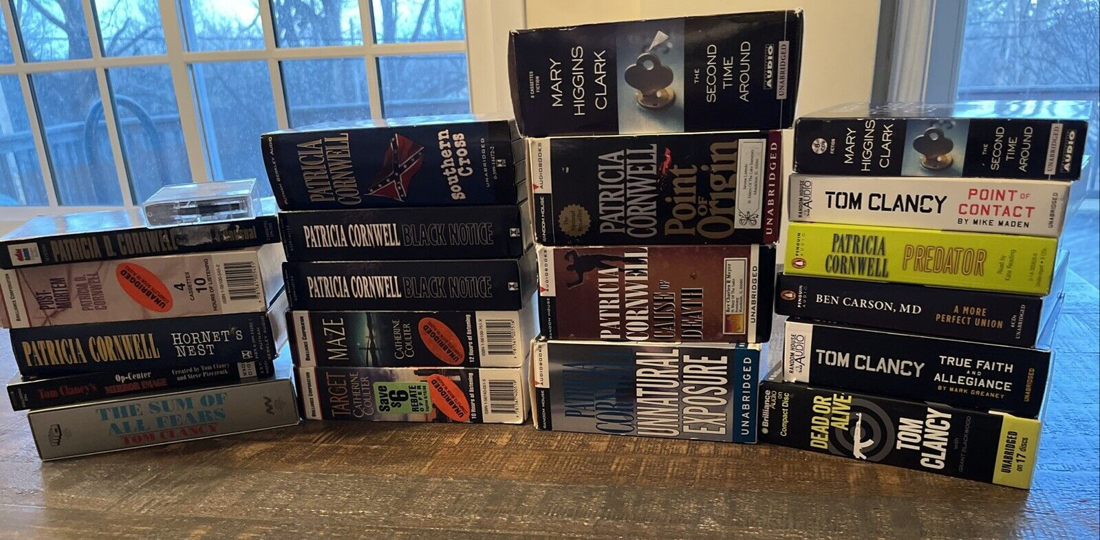 CORNWELL-CLANCY-HIGGINS-CLARK+ Audio Tape Cassettes & CDs-CHOOSE 3 for FREE Ship