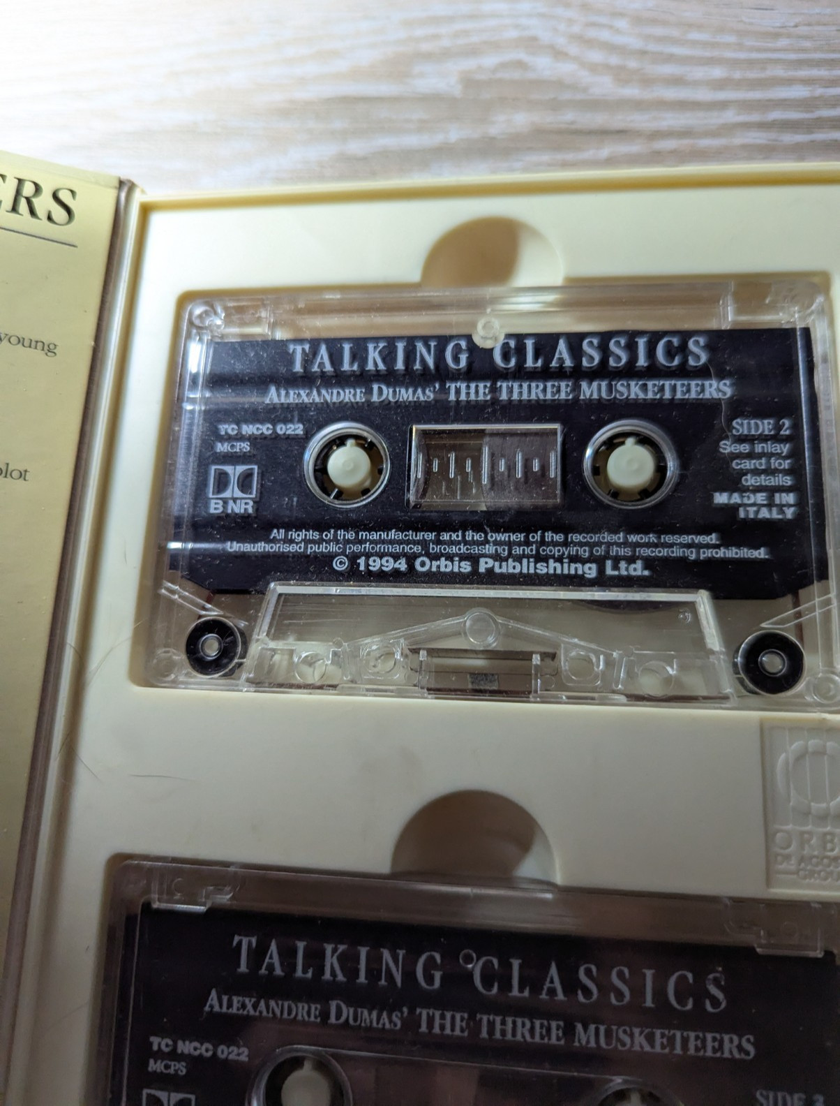 Cassette Talking Classics The Three Musketeers Alexandre Dumas 2-Audiobook Good