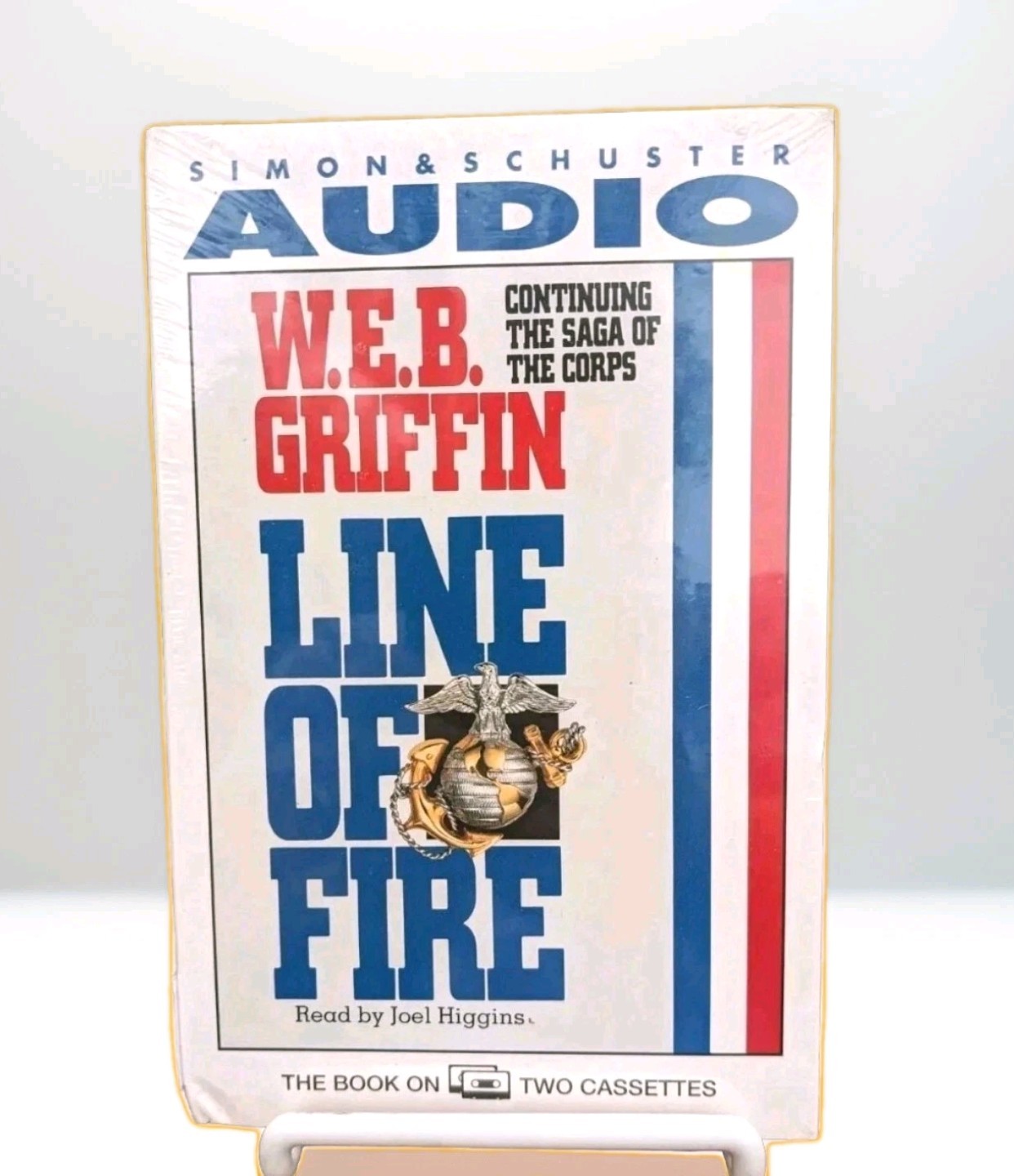W.E.B.Griffin LINE OF FIRE Read By Joel Higgins New Audio Cassette By Sealed