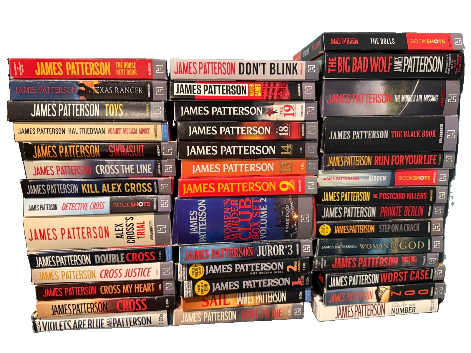 Lot 41 JAMES PATTERSON CD Audio Books AUDIOBOOKS Series and Stand-alone novels