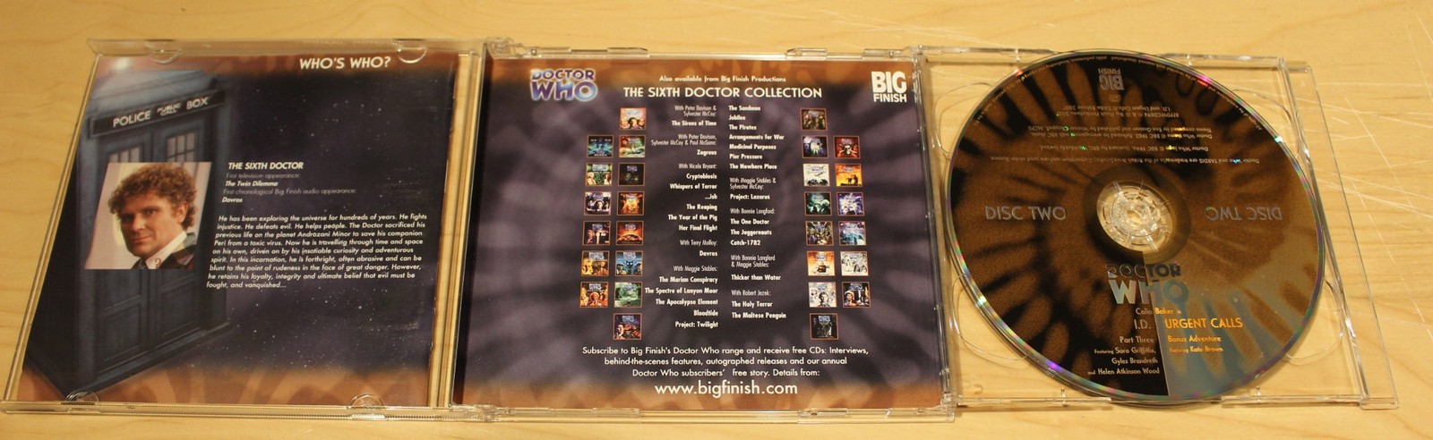 Big Finish Doctor Who Main Range — #94-ID & Urgent Calls — Audio CD