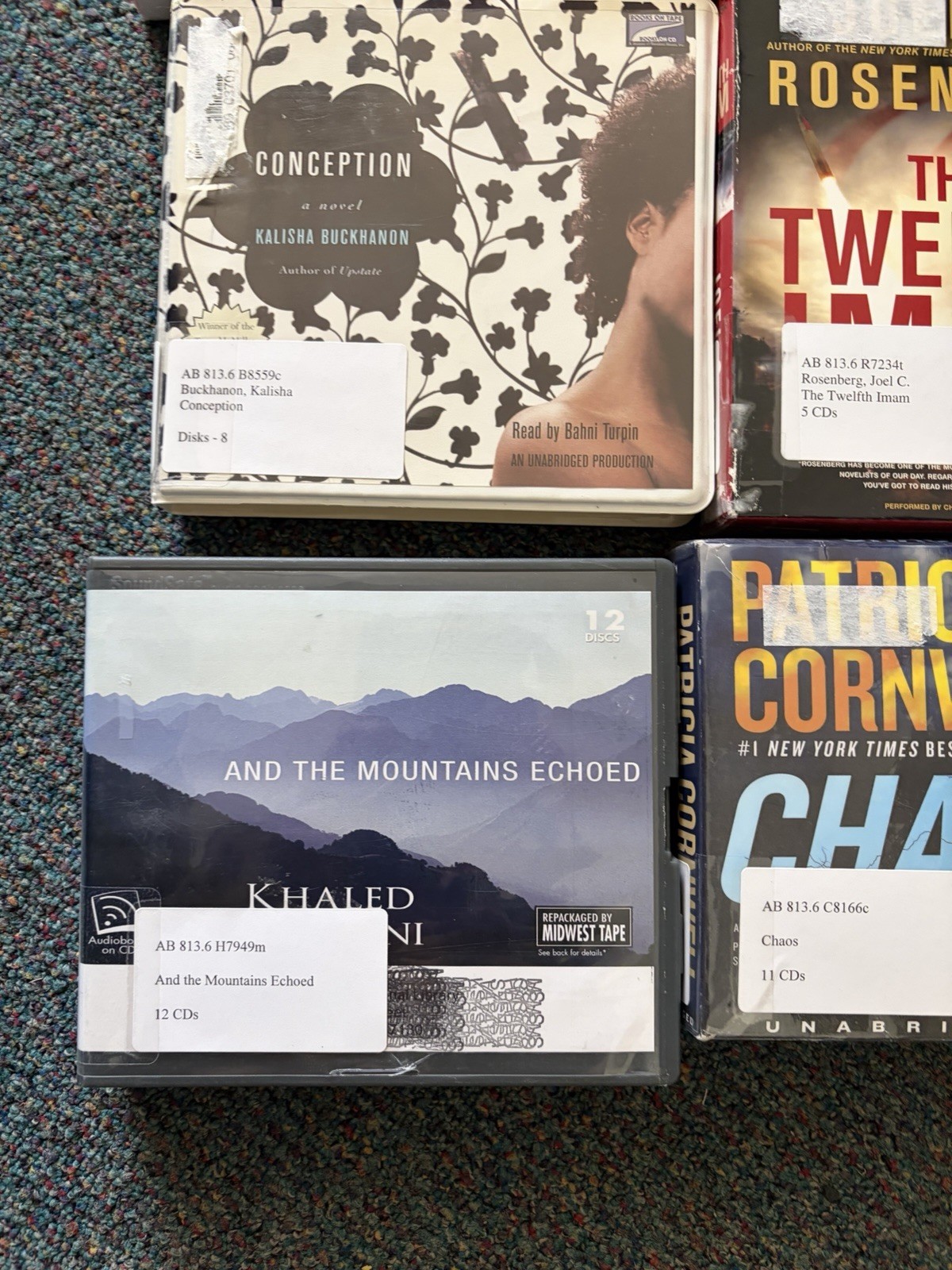 Lot of 12 Audiobooks on CD Unabridged Fiction Ex-Library