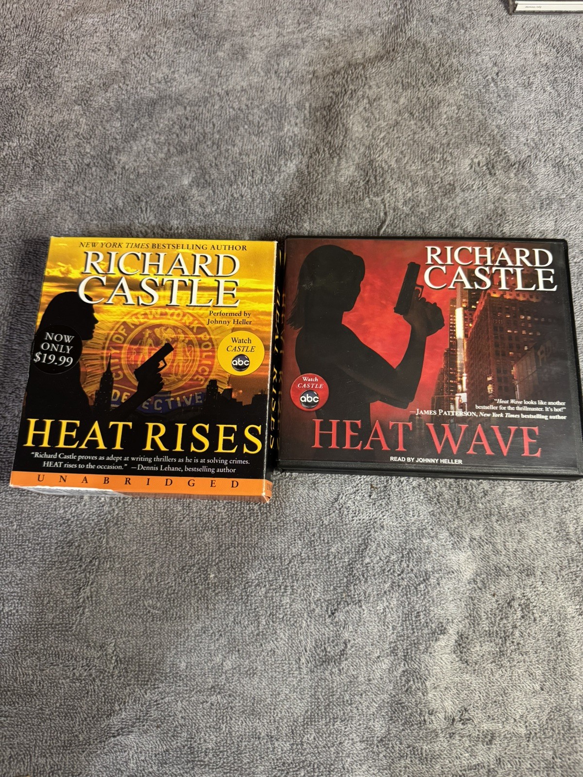 Heat Wave and Heat Rises- Audio CDs lot Unabridged by Richard Castle — Mystery