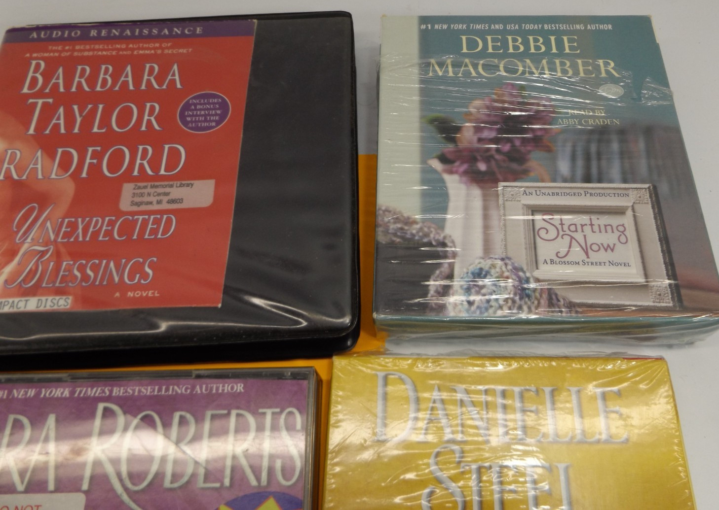 8 Audiobook Lot CD Romance Debbie Macomber Janet Evanovich Danille Steele +