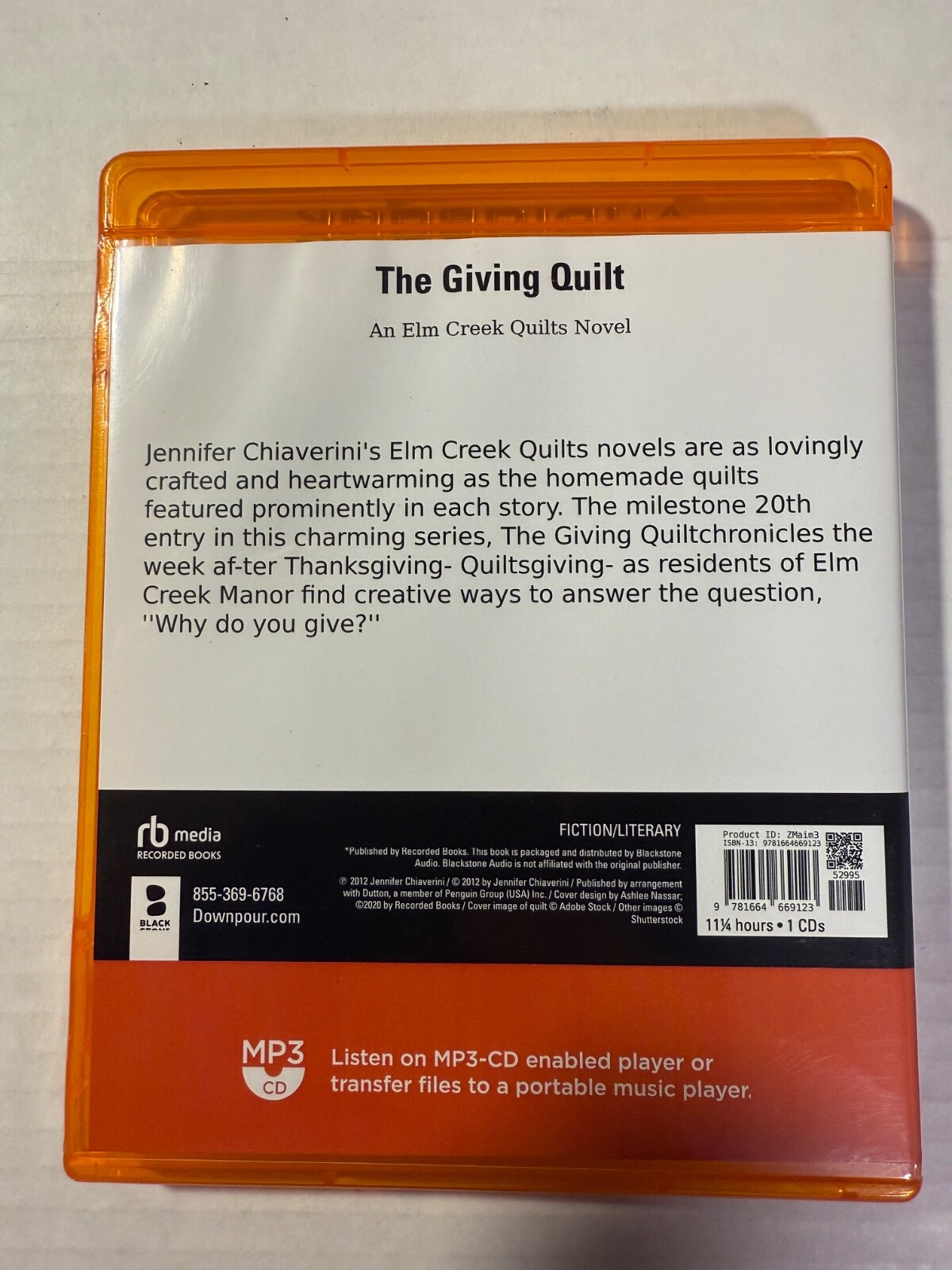The Giving Quilt by Jennifer Chiaverini (MP3 CD) 2012
