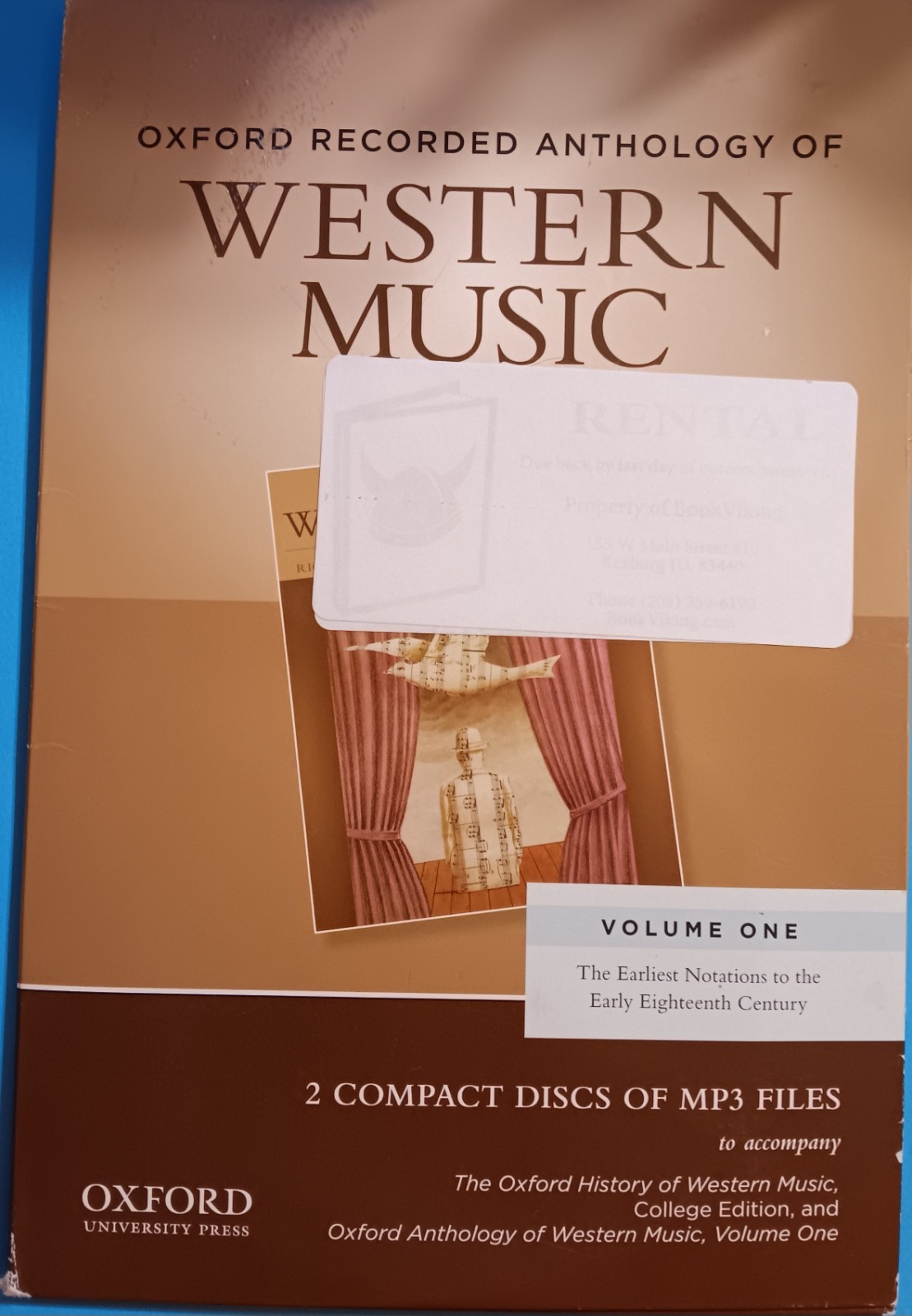 Oxford Recorded Anthology Western Music Vol. 1 (2 CDs) / Taruskin Gibbs