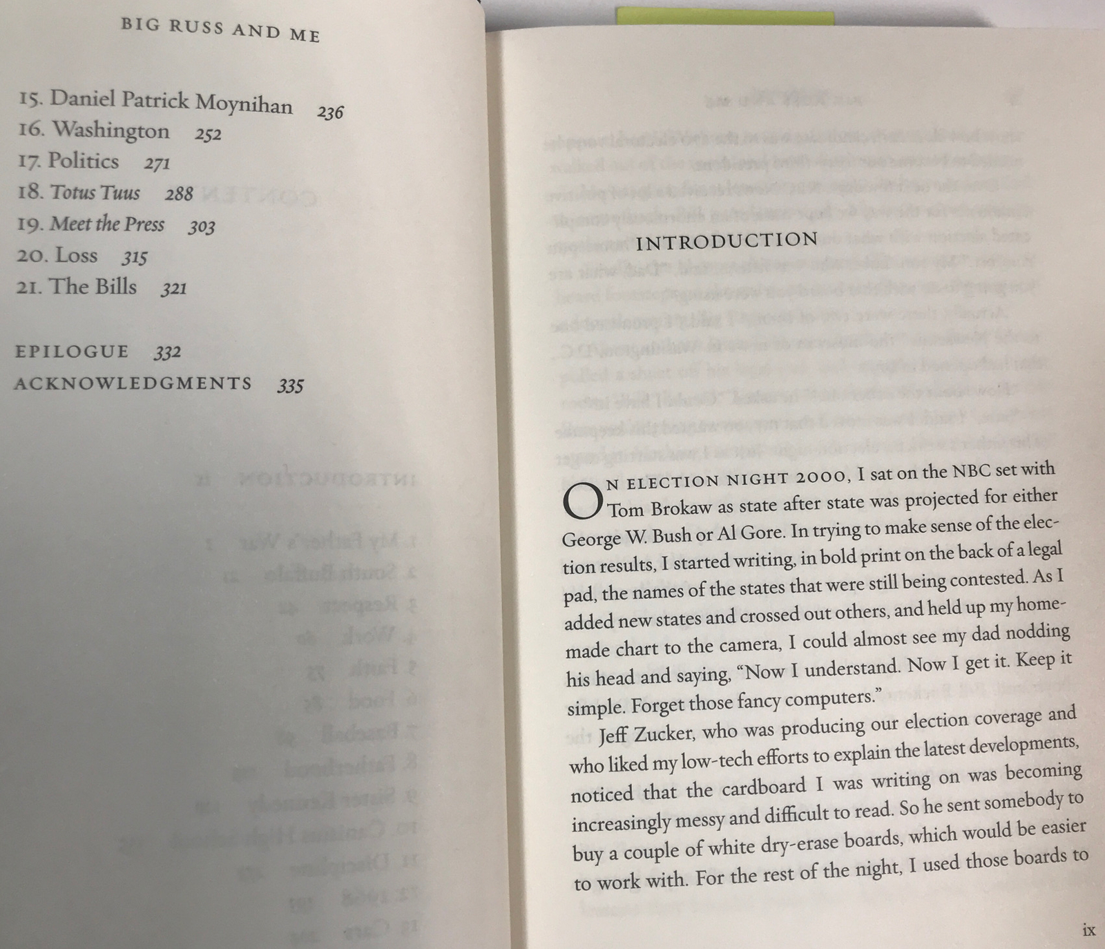 Big Russ and Me by Tim Russert — Autographed / 1st Edition + Lecture pamphlet