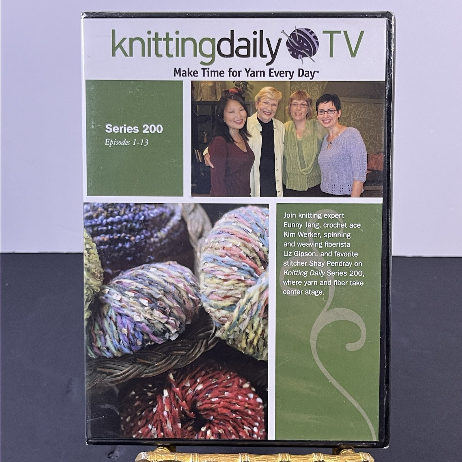 Knitting Daily TV Series 200 Episodes 1-13 (2009, 4 DVD Set) NEW