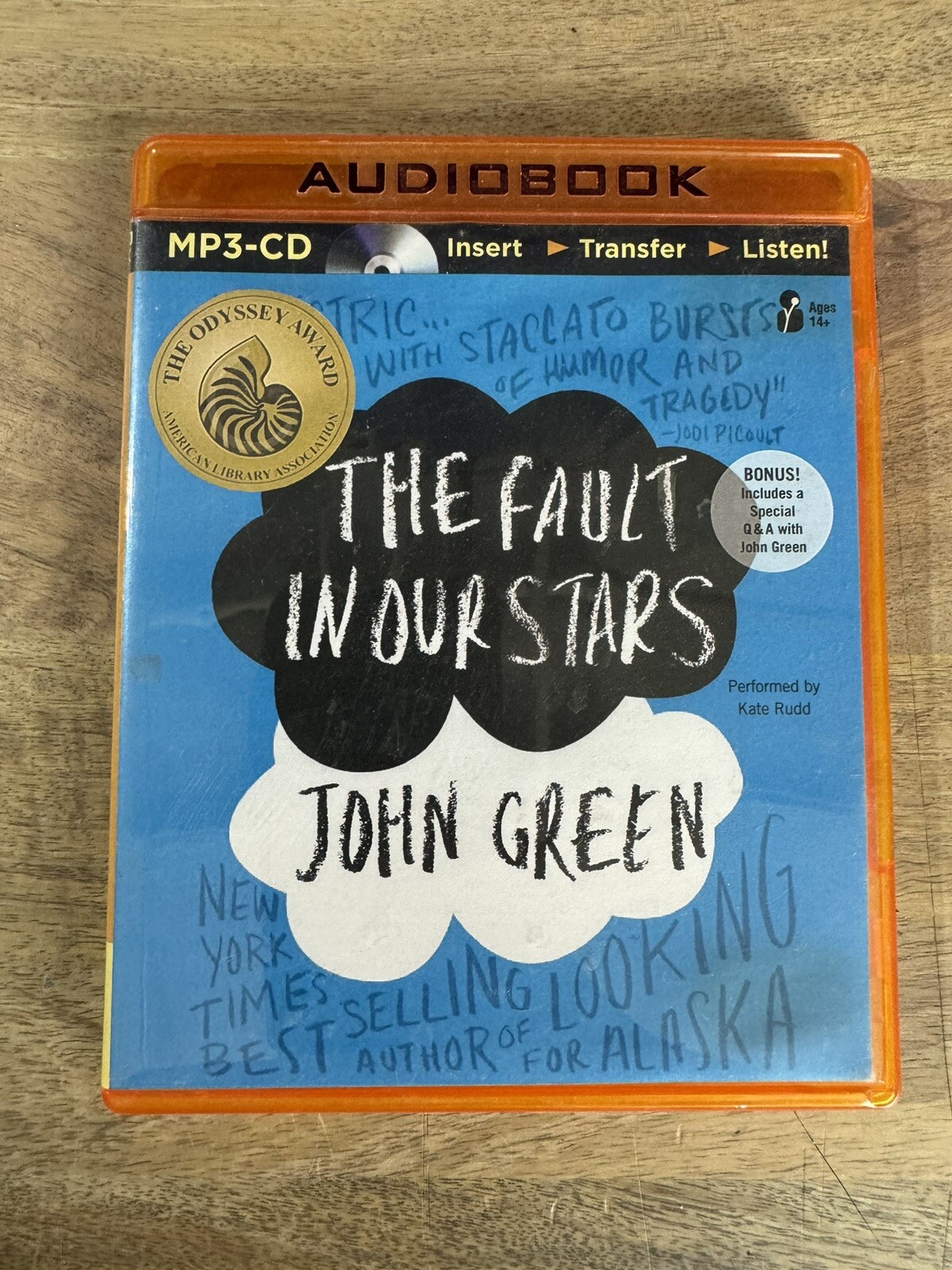 The Fault in Our Stars by John Green (English) MP3 CD Book