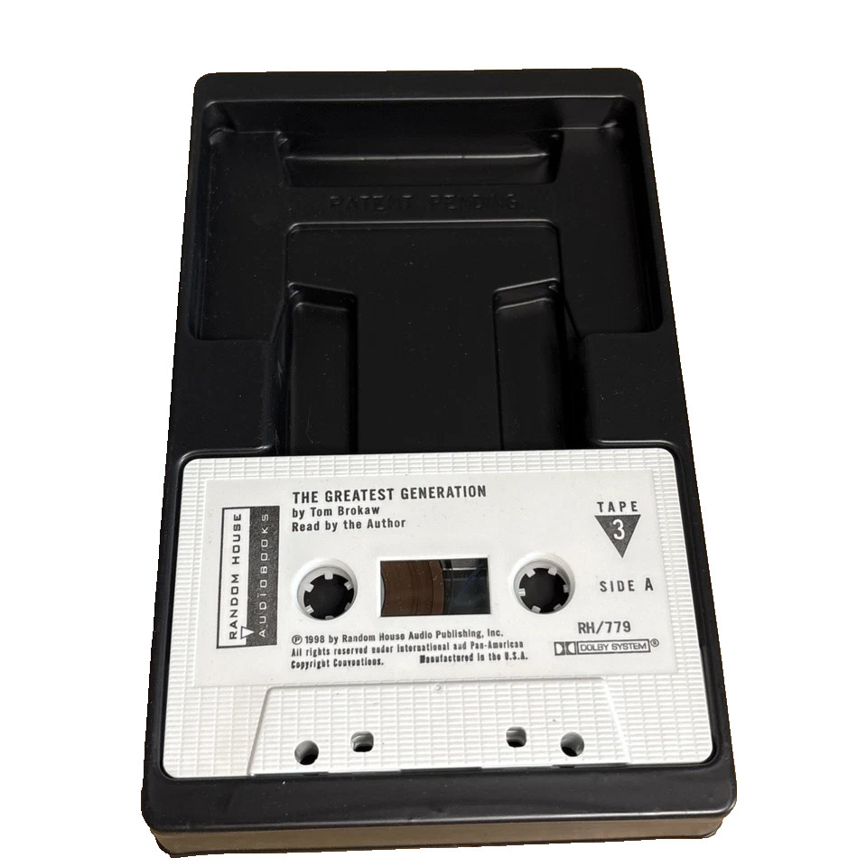Tom Brokaw: The Greatest Generation (1998 Audiobook 3 Cassettes Abridged) Free S