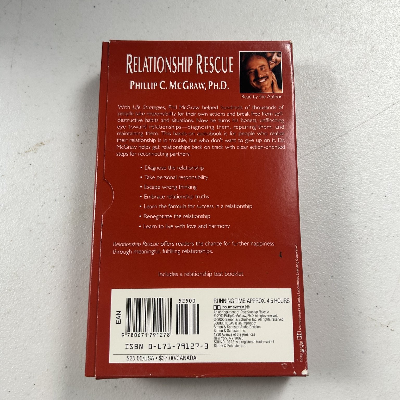 Relationship Rescue by Phillip C. McGraw Audiobook Cassettes Abridged 4 Tapes