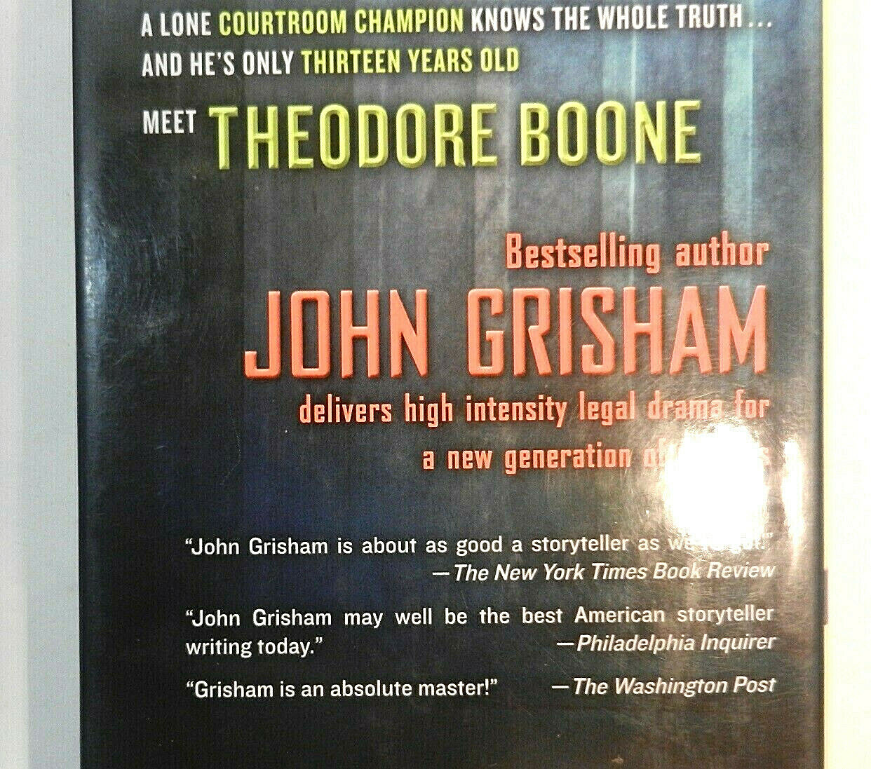 Theodore Boone Kid Lawyer by John Grisham 2010 Hardcover Book Suspense for Kids
