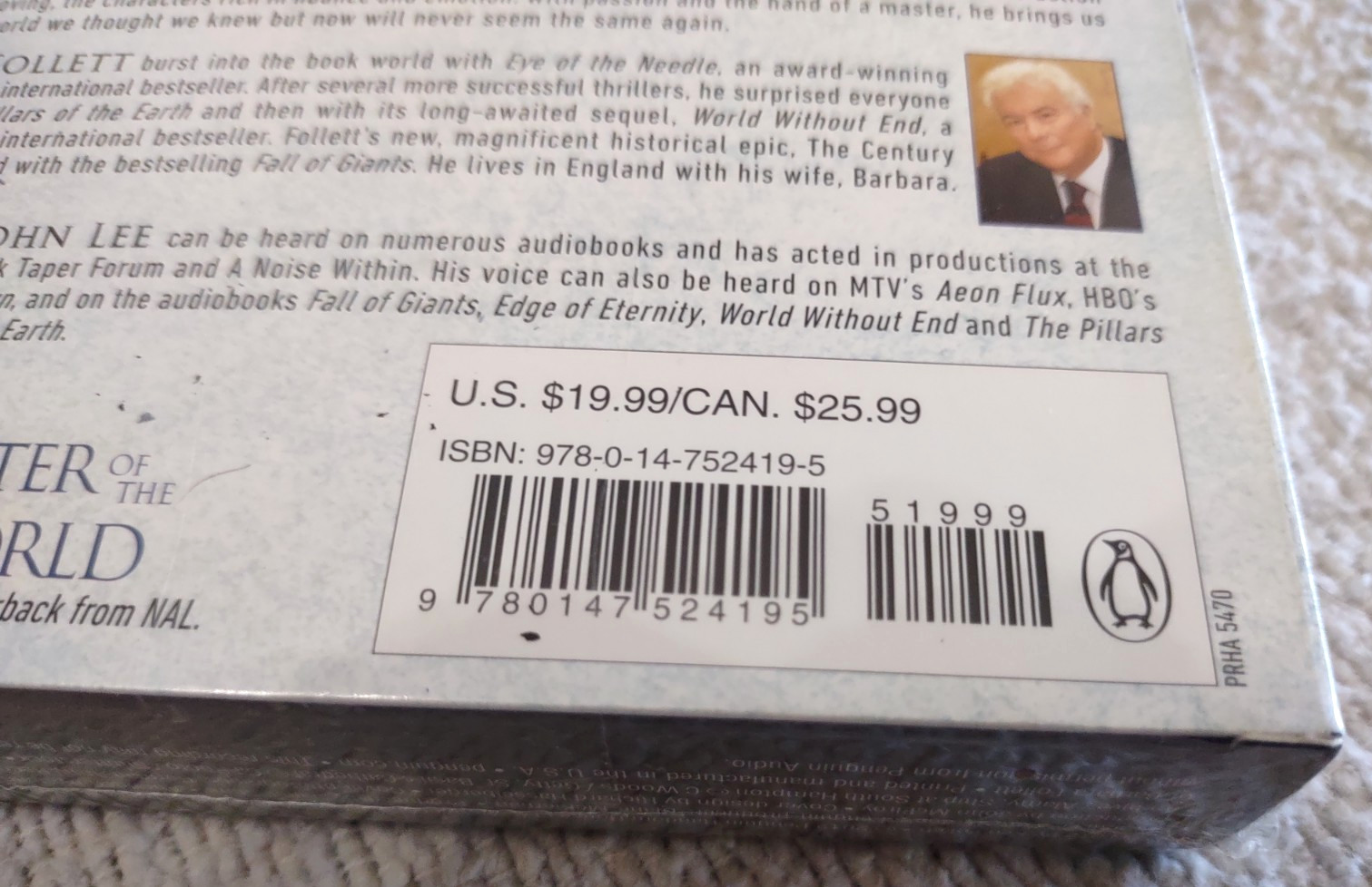 Winter of the WORLD : Book TWO of the Century Trilogy Audiobook 12 Discs CD New