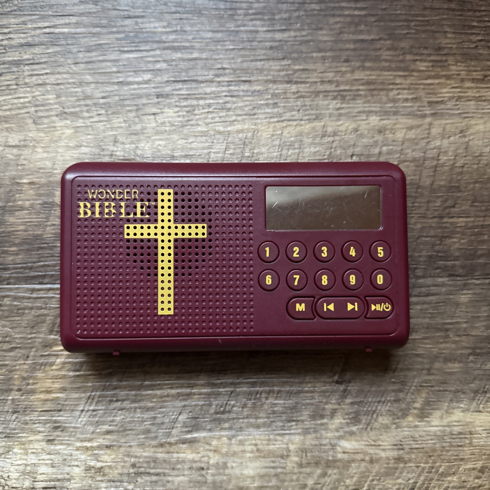 Wonder Bible Audio Player Electronic Bible Audiobook Burgundy English Read