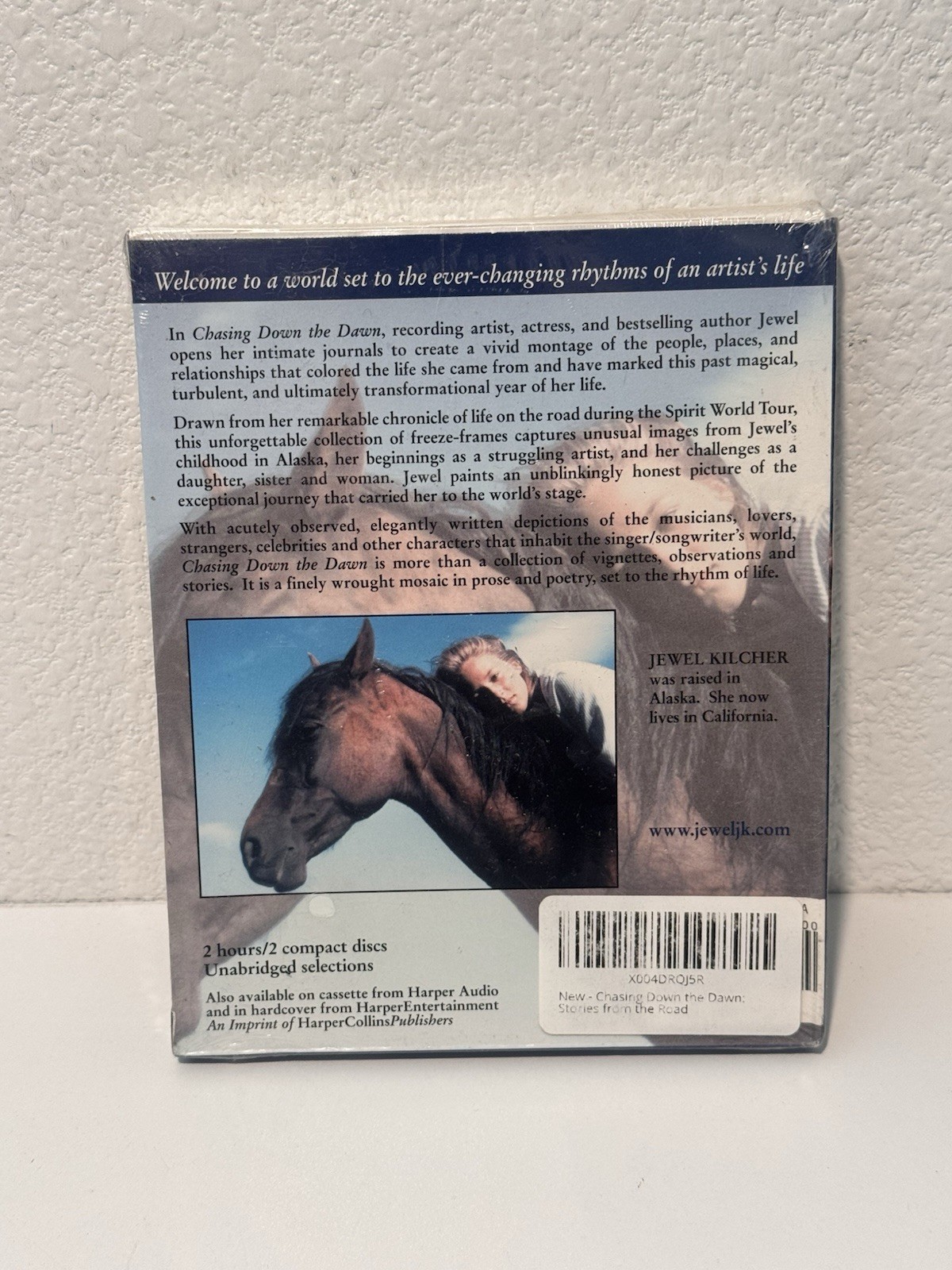 Jewel Chasing Down The Dawn Spoken Word Audio Cd 2 Discs NEW SEALED