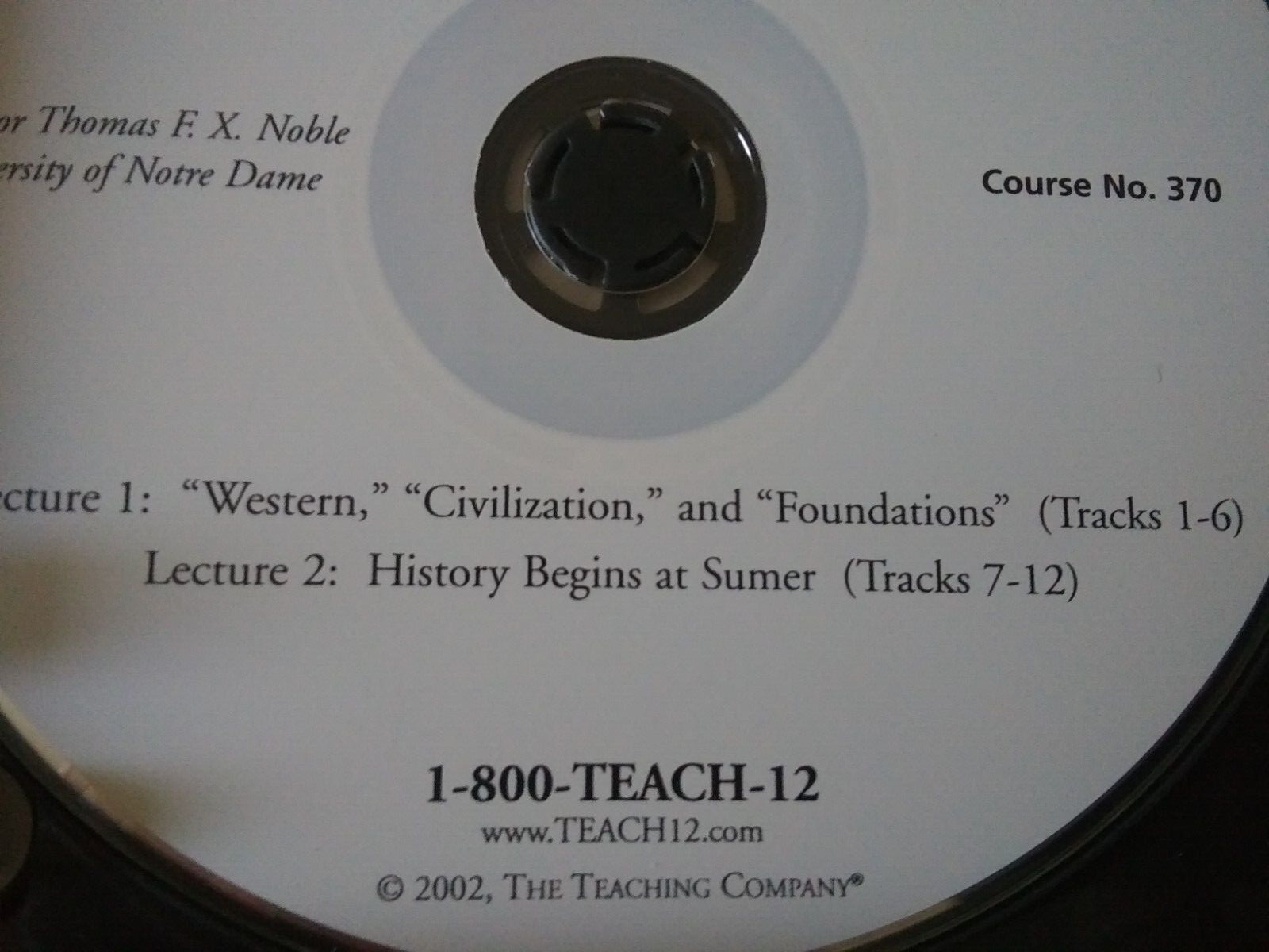 The Great Courses 2002 Ancient & Medieval History part 1 audio cd