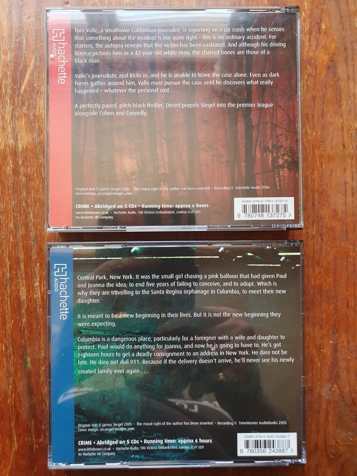 James Siegel Deceit/Detour Audio Cd DISCS LOVELY 10 CDS BOTH ABRIDGED 720mins