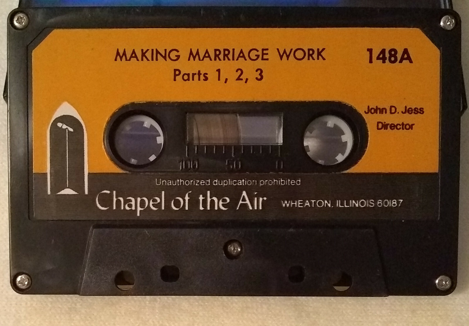 CHRISTIAN AUDIO TAPE CHAPEL OF THE AIR MAKING MARRIAGE WORK PARTS 1-6 JOHN JESS