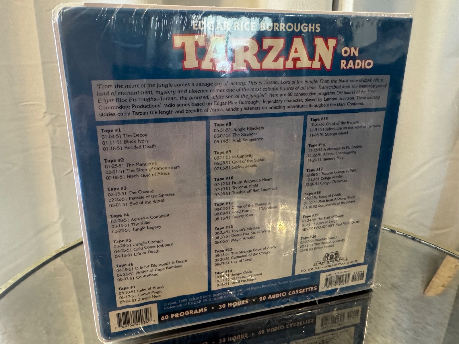 Tarzan On Radio 60 Programs 30 Hours 20 Audio Cassettes (New Sealed)