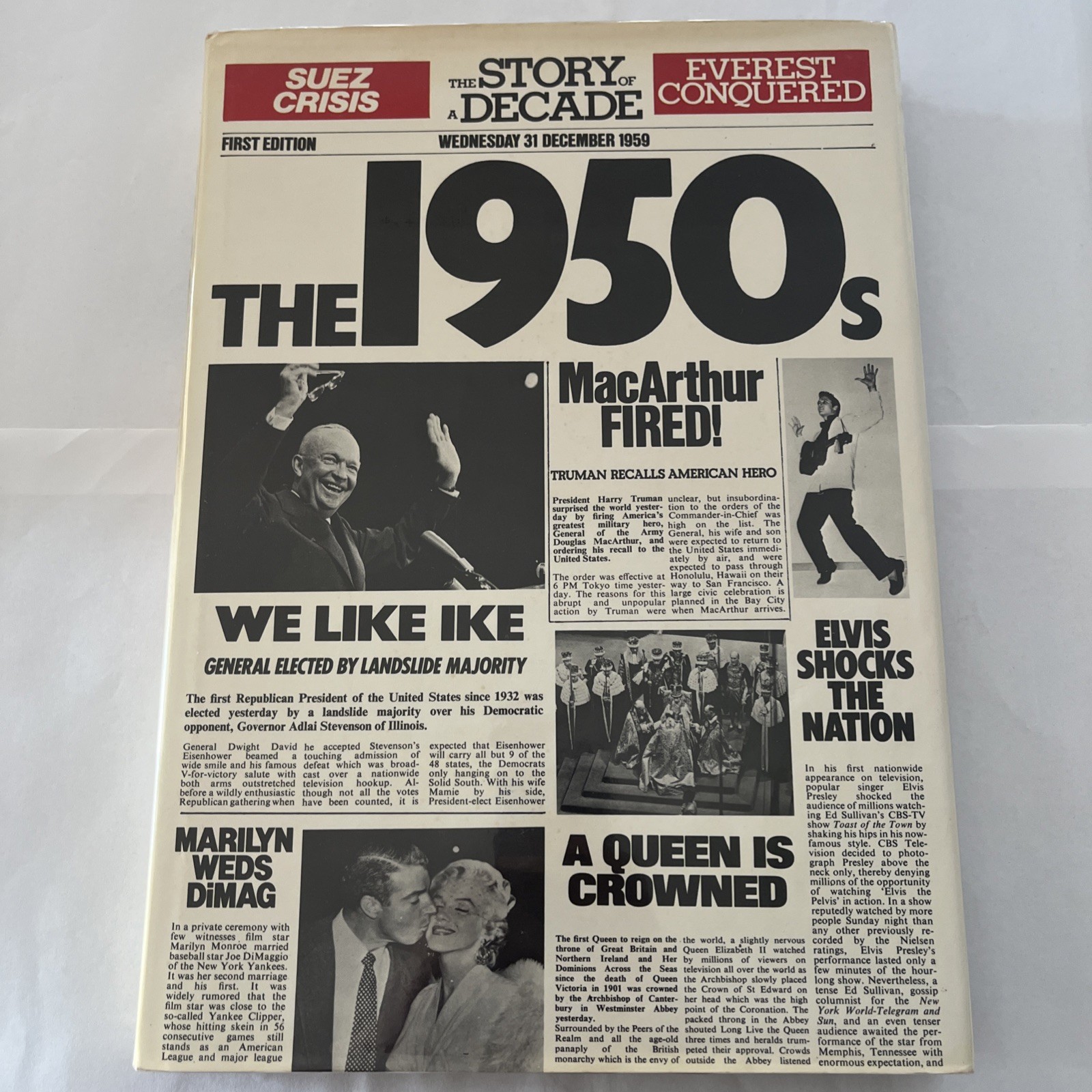 The 1950s The Story Of A Decade by Edith Horsley, Bison Books Paul Hamlyn 1978