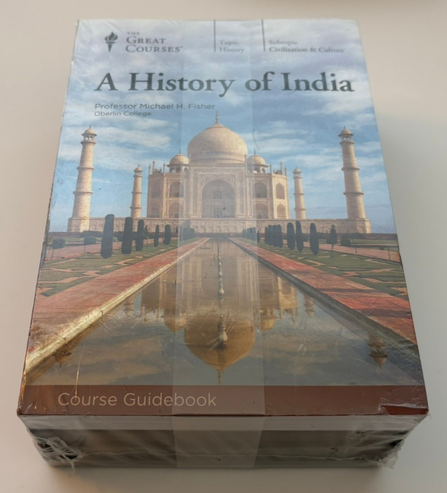 Great Courses: History of India by Michael H. Fisher (CDs & Book, 2016) See Pics