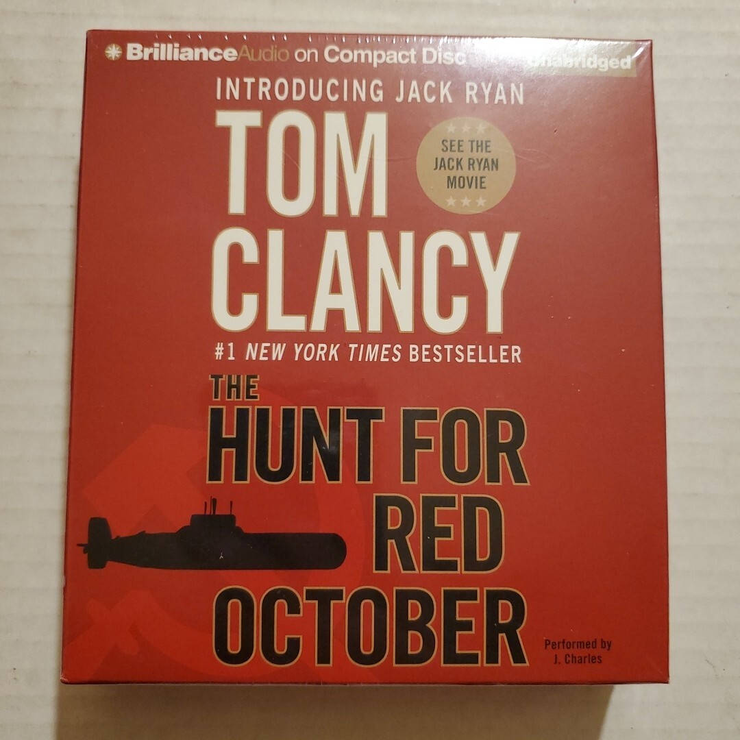 Hunt for Red October by Tom Clancy (2013, Compact Disc) New
