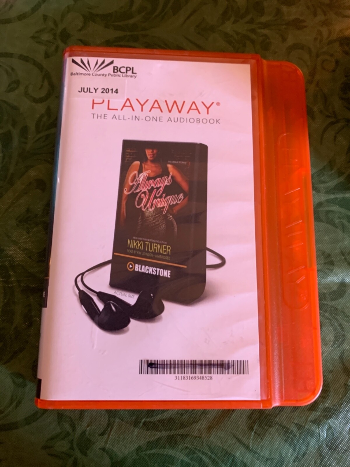 Always unique Nikki turner unabridged PLAYAWAY BOOK shelf210~