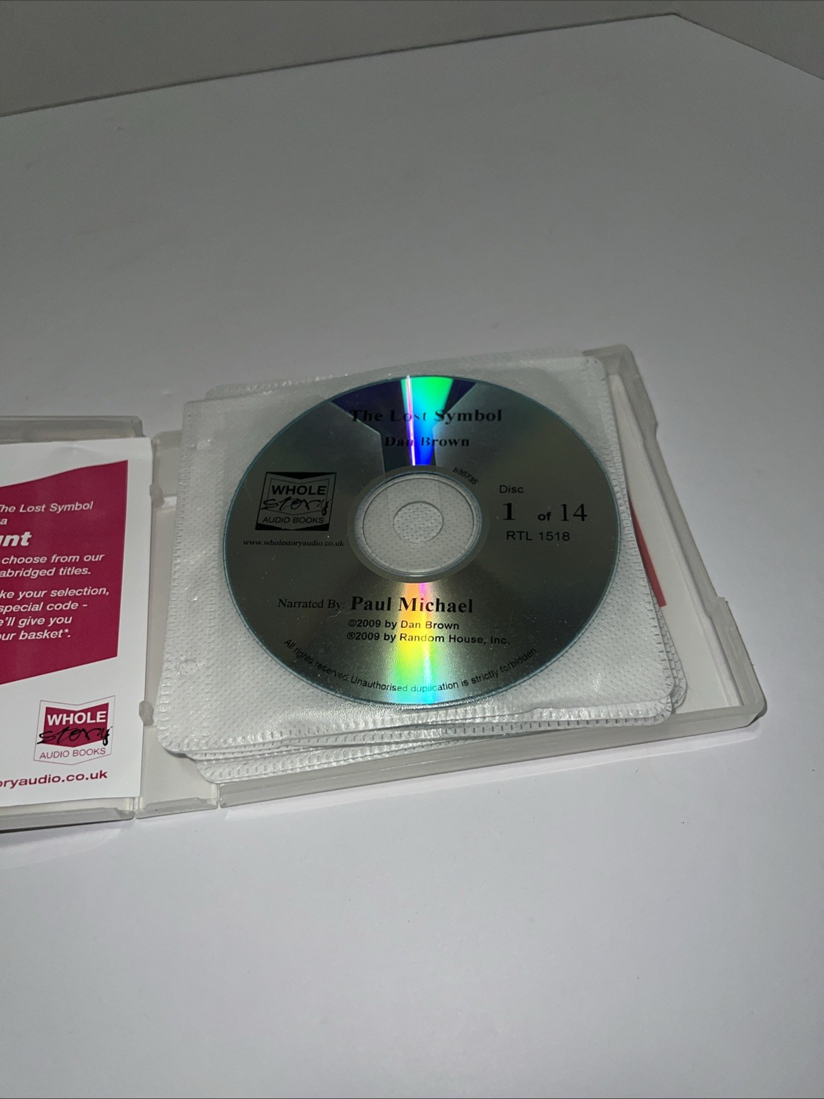 Dan Brown The Lost Symbol (Unabridged Audio CD Set) Narrated By Paul Michael