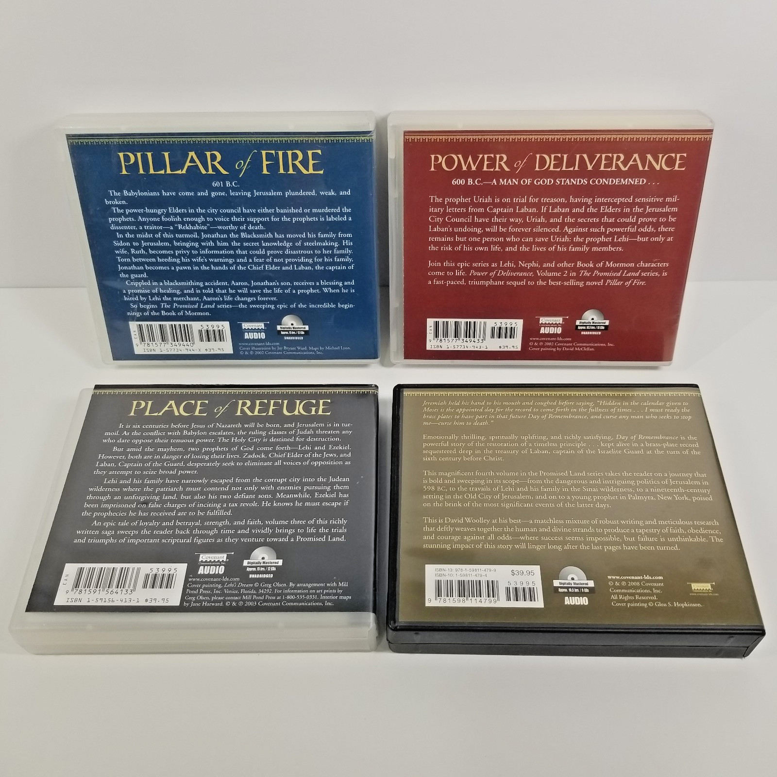 The Promised Land Series Audiobook Vol 1-4 CDs David G. Woolley Pillar of Fire