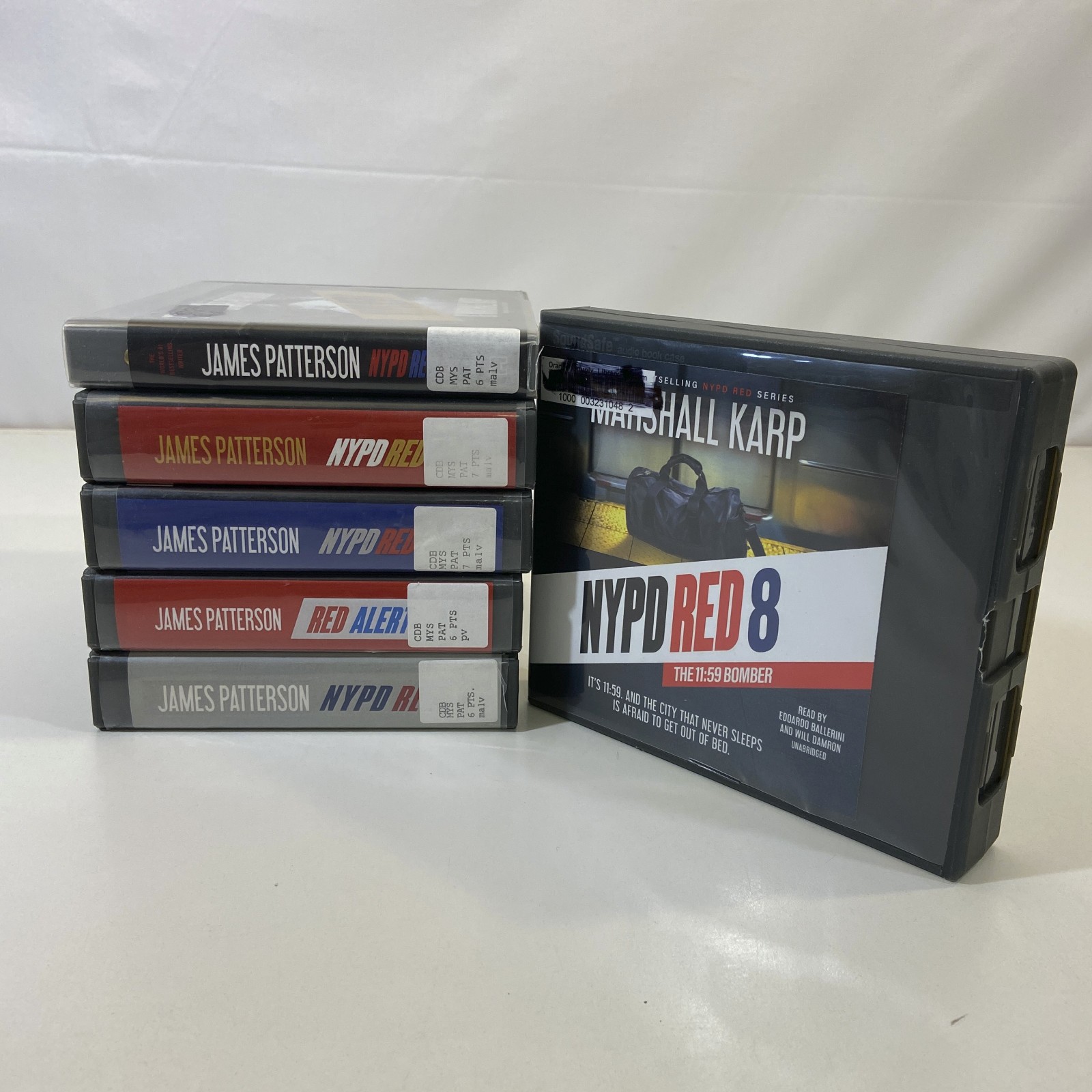6 Ex-Library Audio Books James Patterson NYPD Red Series Crime & Thriller Lot