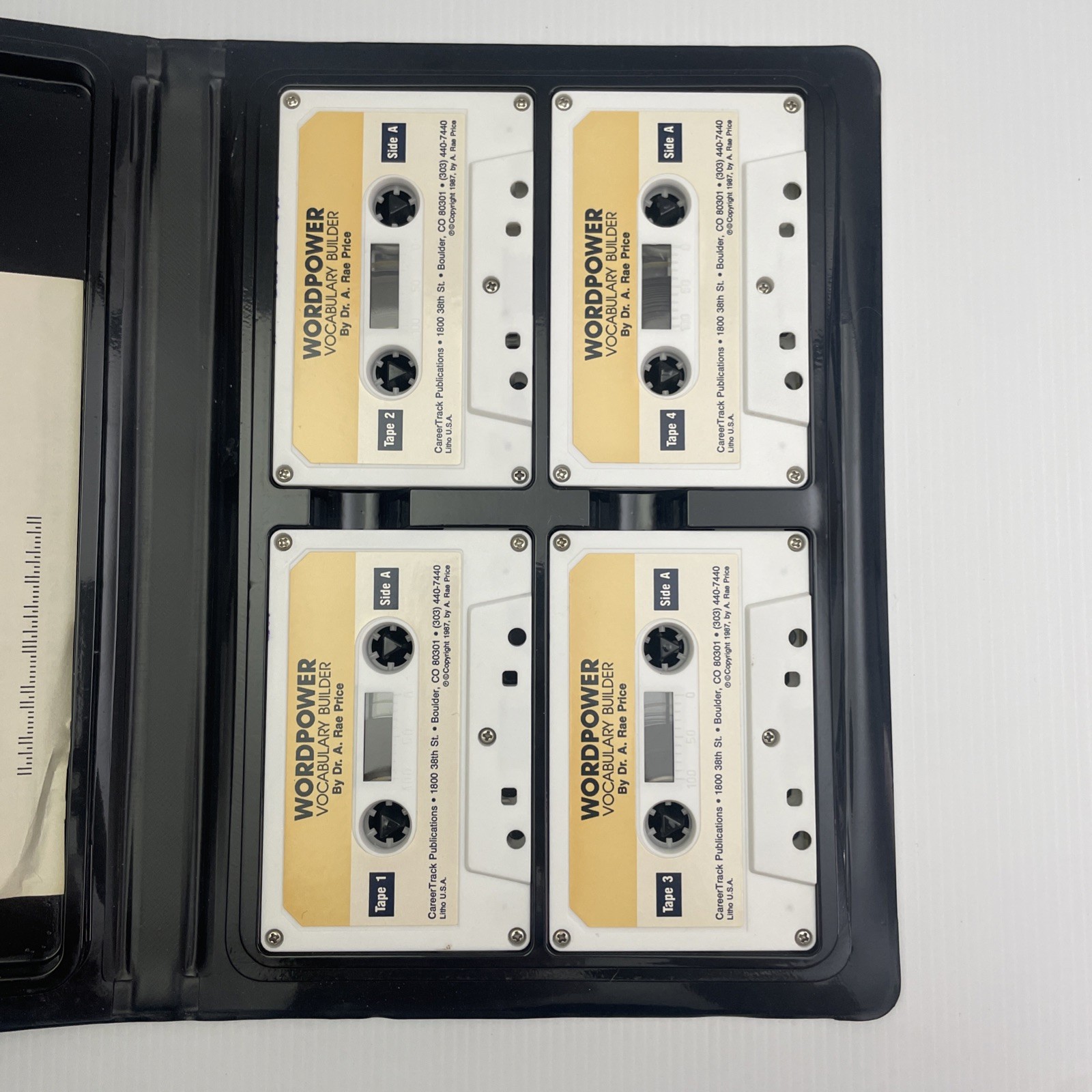 Word Power Vocabulary Builder by A Rae Price — 4 x Audio Cassette Program — 1987
